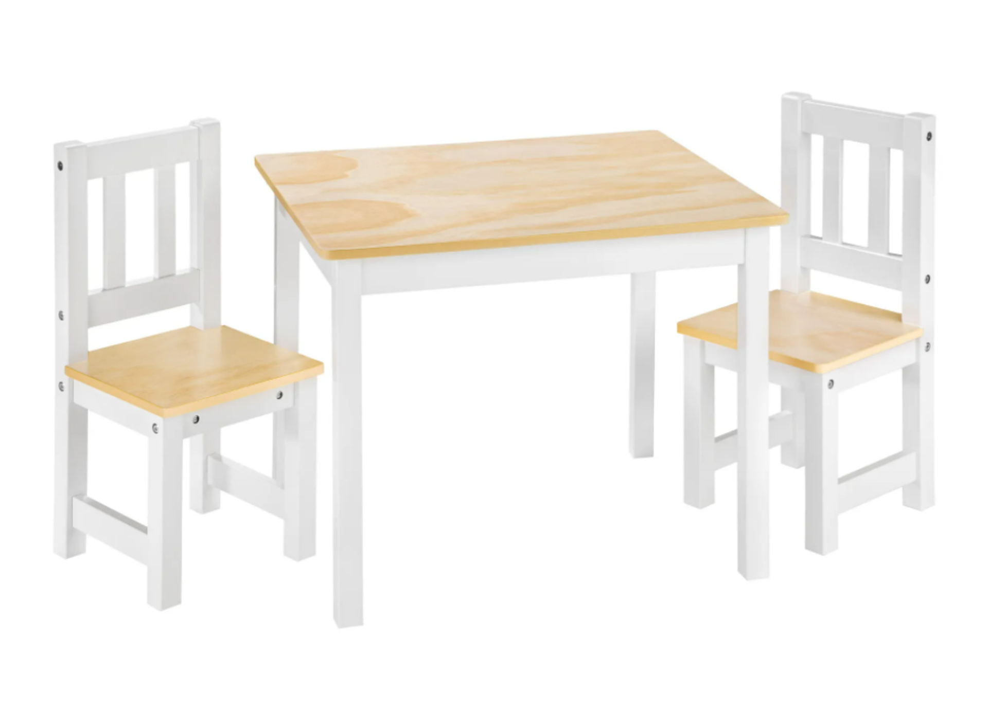 Tectake Kids Table And Chairs Set Alice White RRP œ59.99