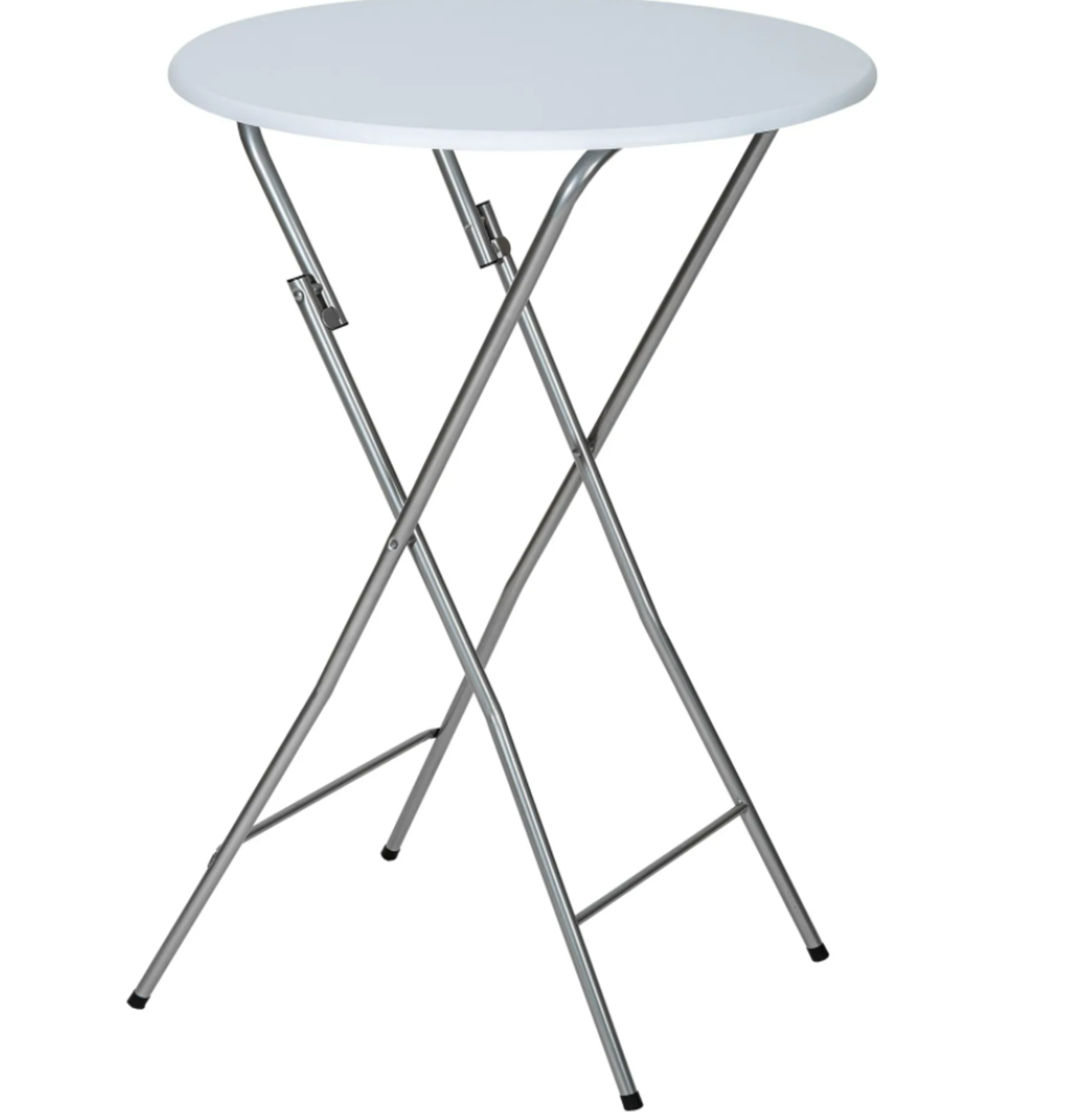 Tectake Bar Table Made Of Steel Foldable White RRP œ97.99,
