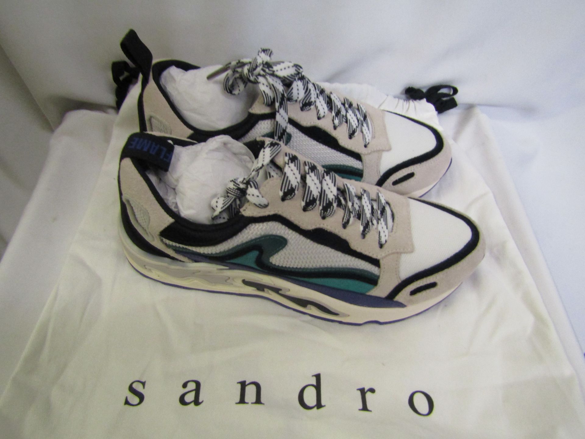 NO VAT!! Sandro Paris Flame Trainers, Size 3.5Uk (36) new and unworn with dust bag, no box, RRP £