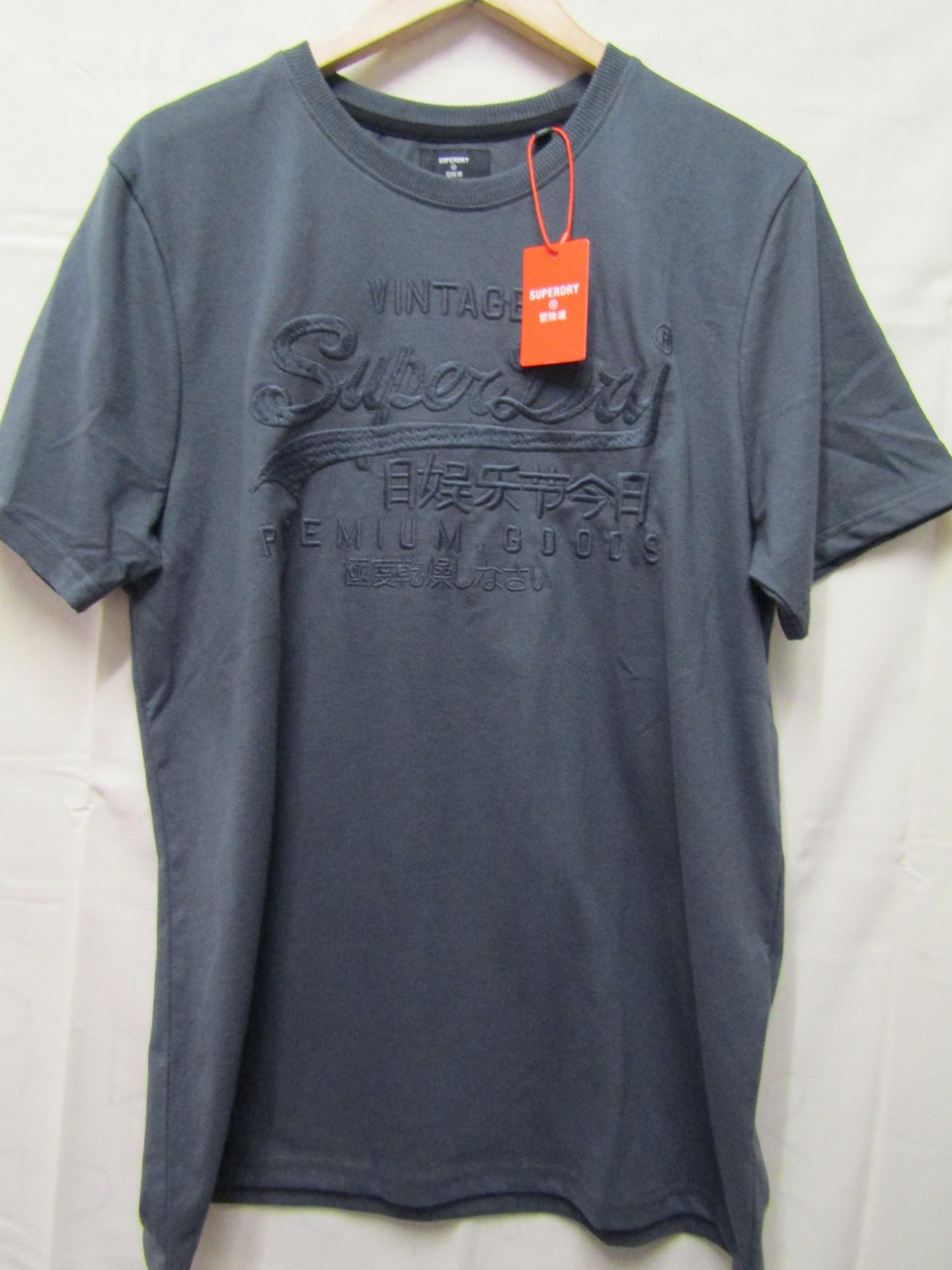 Superdry T/Shirt Charcoal Grey Size X/L New With Tags