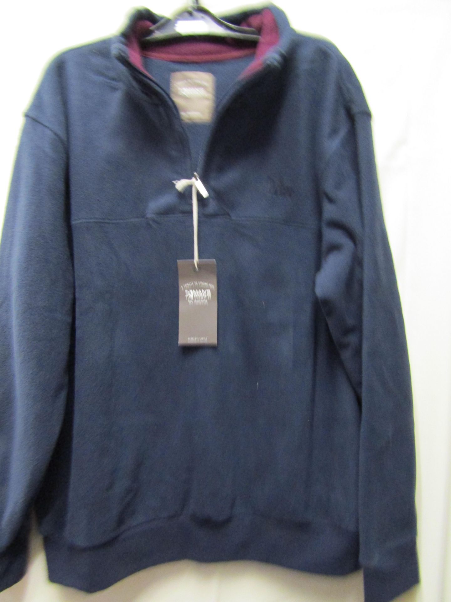 Mans World Navy Fleece Size XXL new With Tags