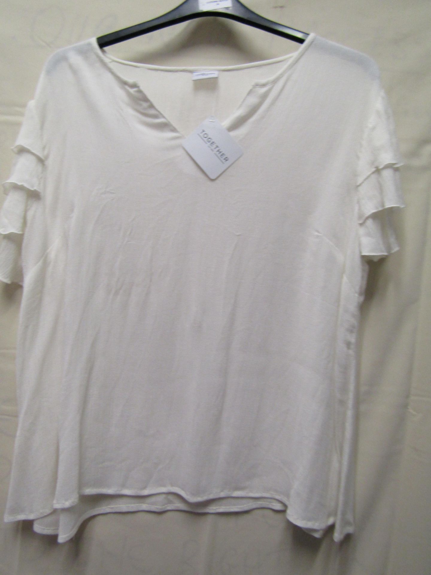 Together Blouse Cream Size 12 New With Tags