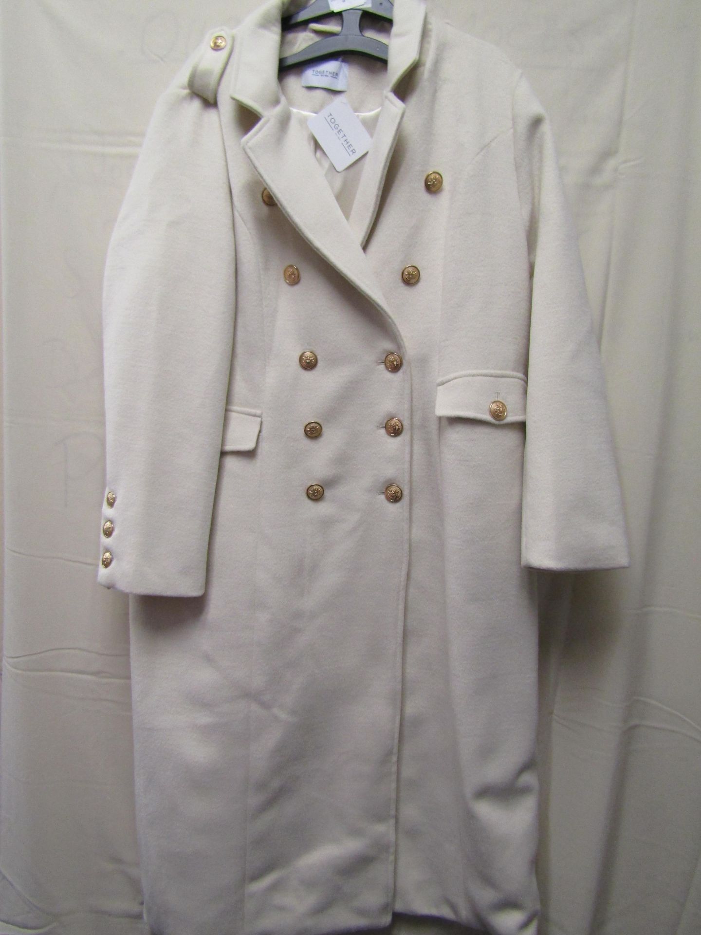 Together Cream Military Style Coat Size 22 New With Tags