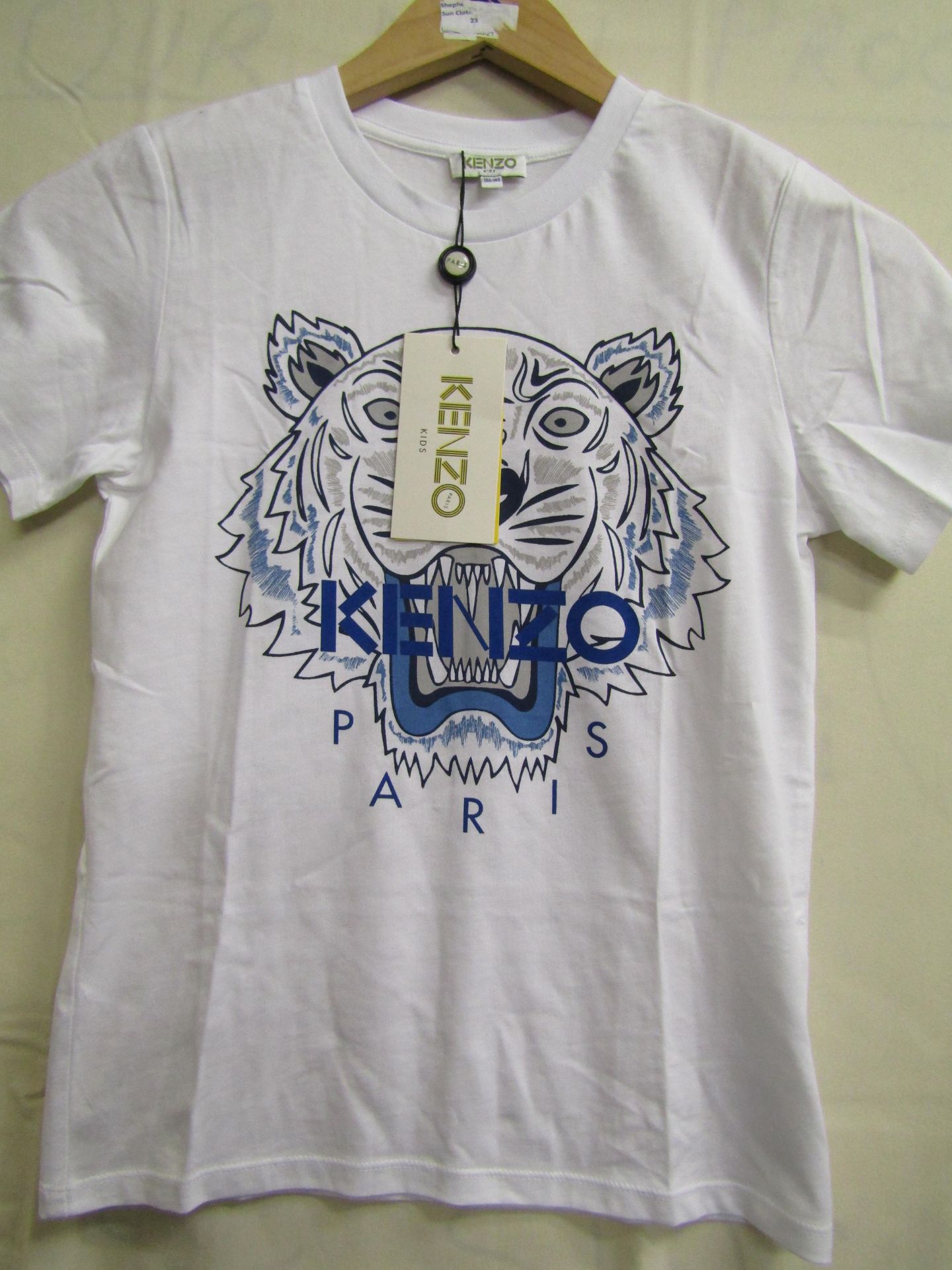 Kenzo Kids White T-Shirt, New with Tag, Age 10