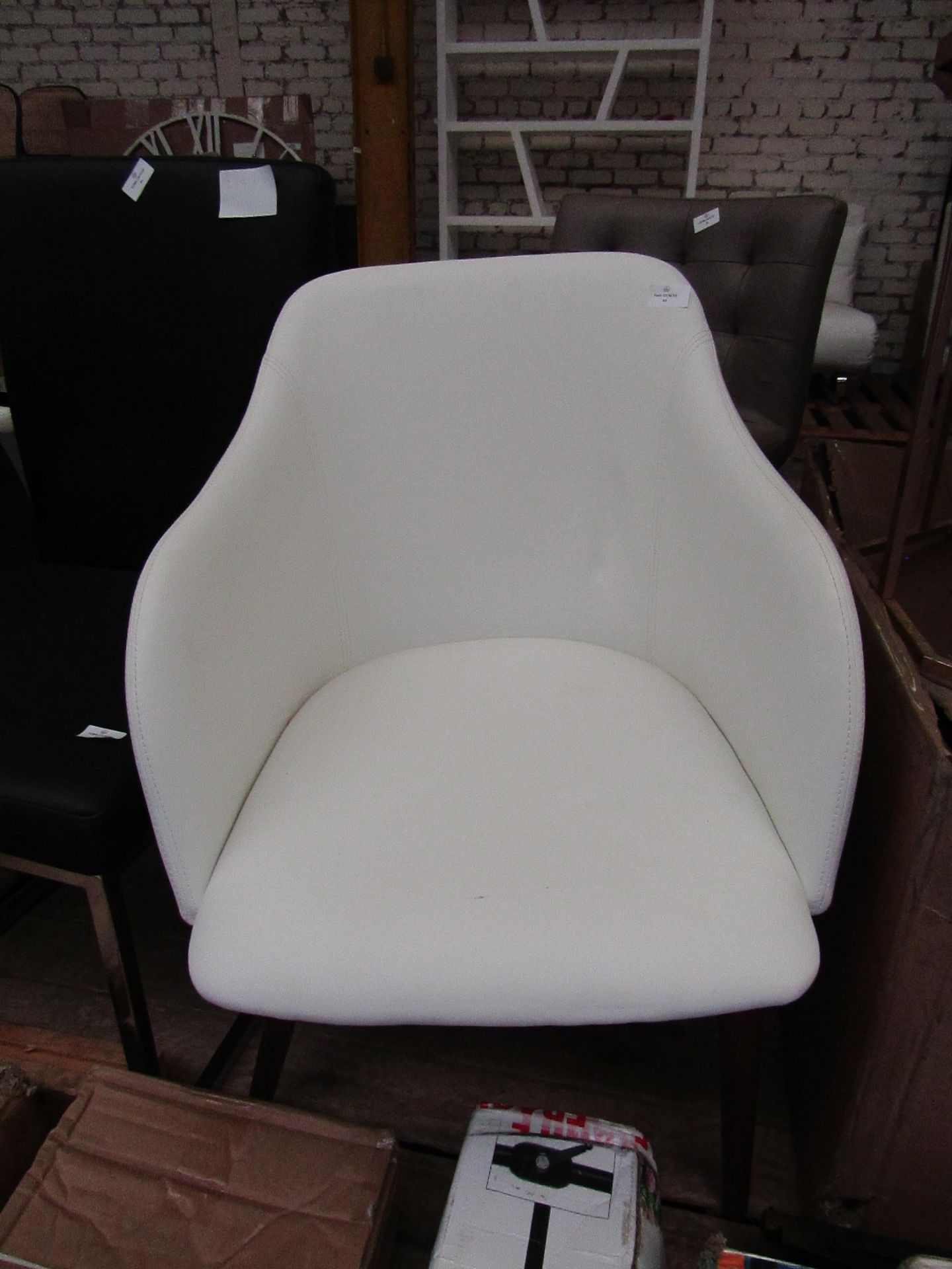 1 x Dwell Dip Dining Chair White RRP £164.00 SKU DWE-APM-145875 TOTAL RRP £164 This lot is a