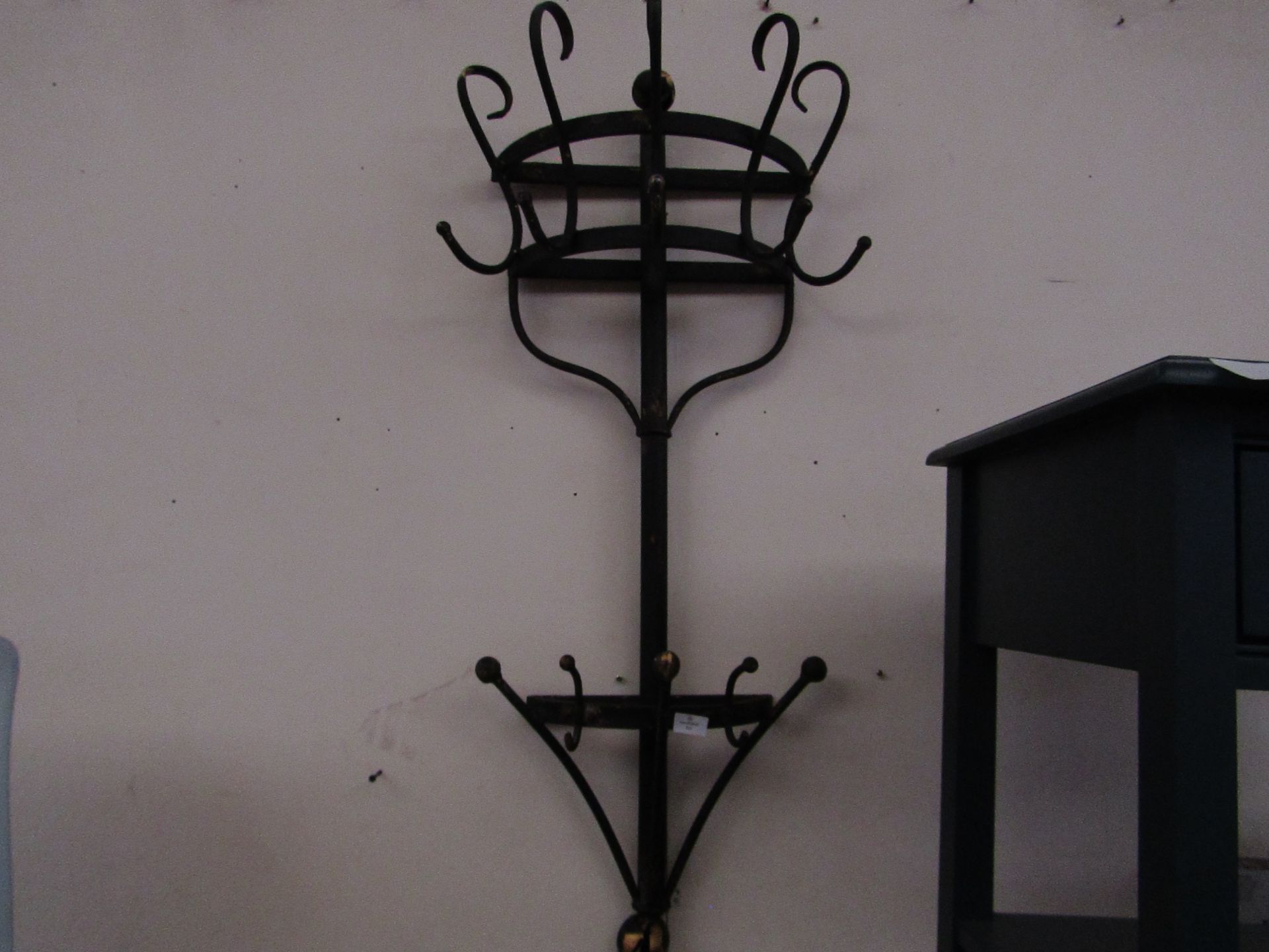 | 1X | COX & COX AGES METAL WALL MOUNTED COAT RACK | DAMAGED TOP & BOTTOM | RRP £195 |