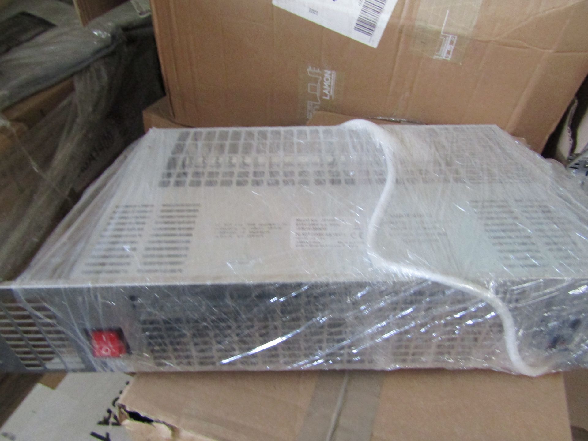 40 x TCP UPH201SS PLINTH-MOUNTED FAN HEATER SILVER 2000W 500 X 100MM, new and boxed, Economic,