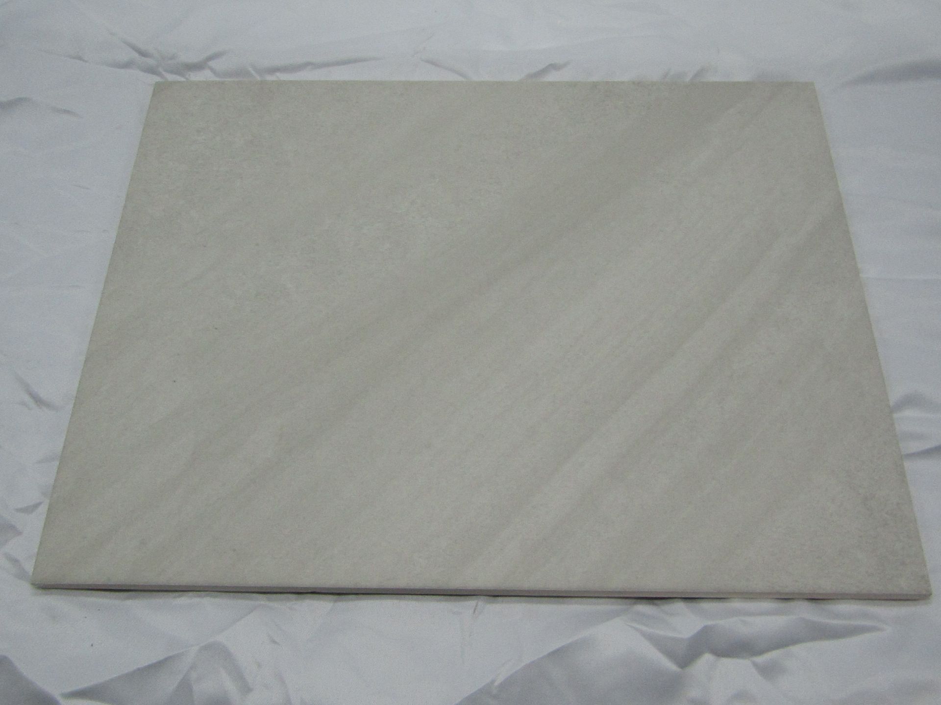 A pallet of 10x packs of 5 Johnsons Tiles 600x300mm Ashlar warm taupe matt wall and floor tiles,