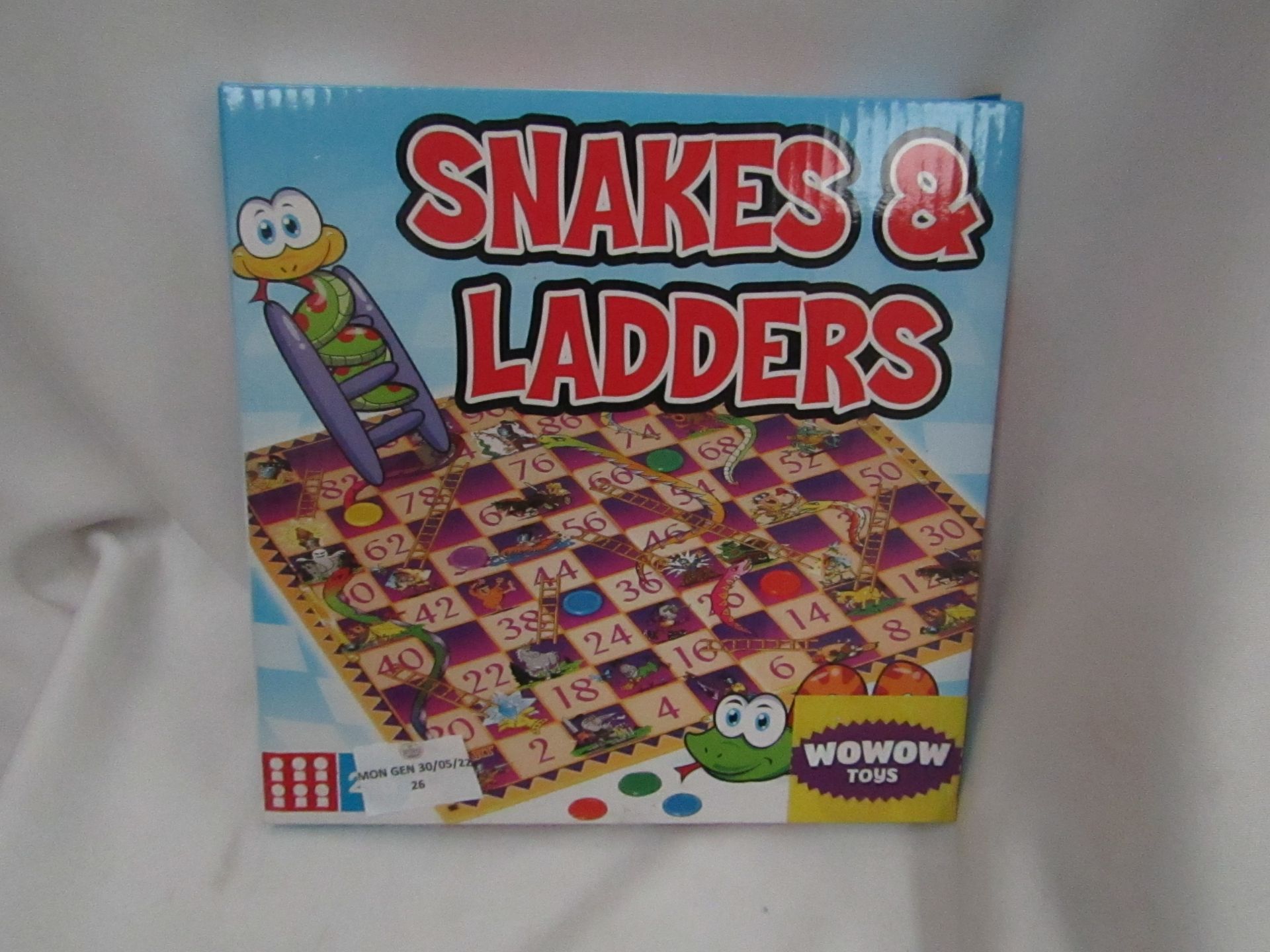 2x Wowow Toys - Snakes & Ladders Board Games - Unchecked & Boxed.