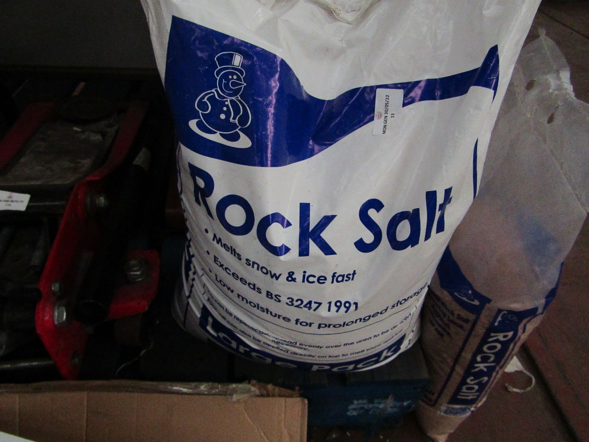 Rock Salt - Melts Ice & Snow - Approx 18KG - Unused & Packaged.