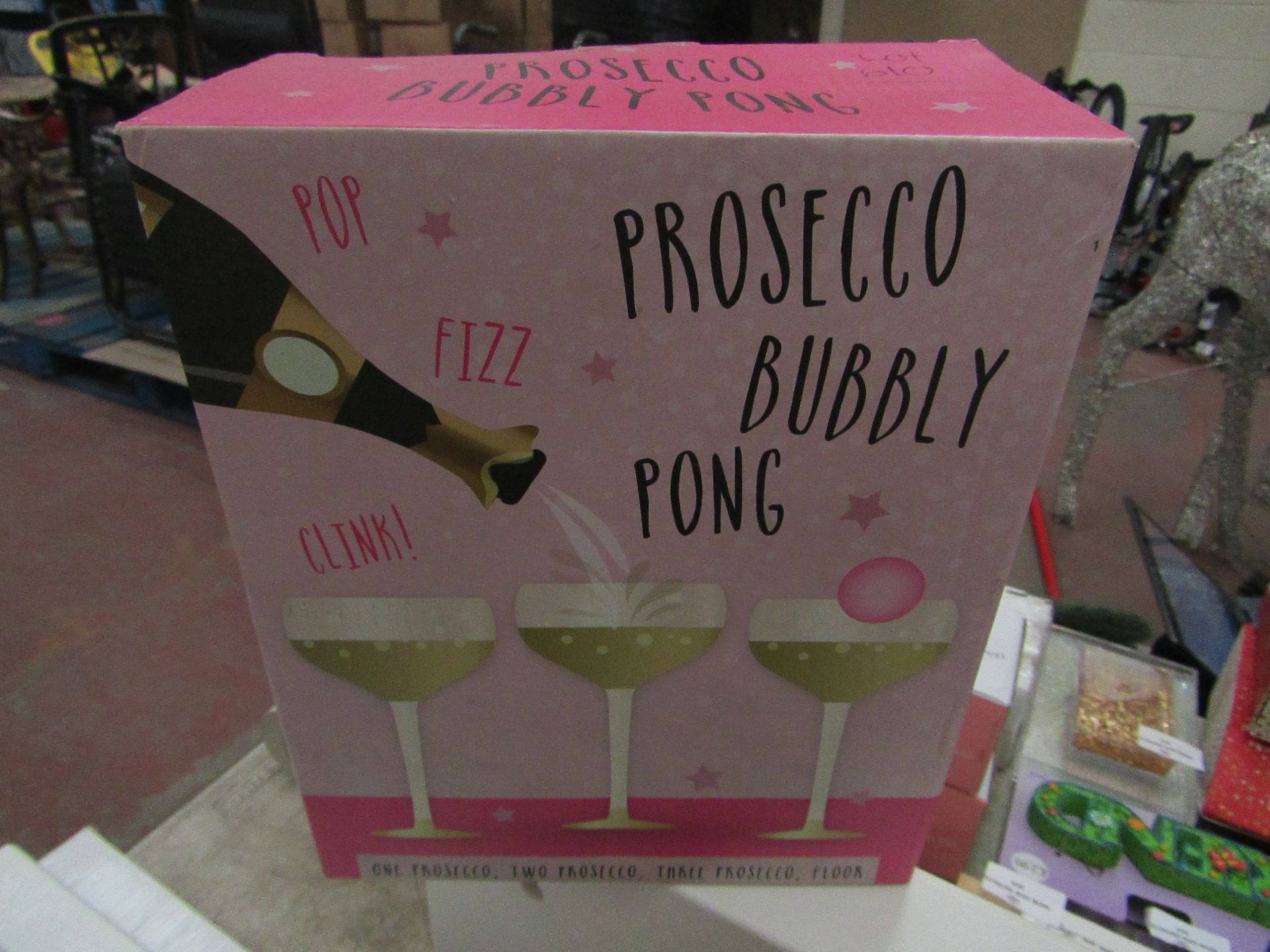 Prosecco Bubbly Pong Game - Unchecked & Boxed.