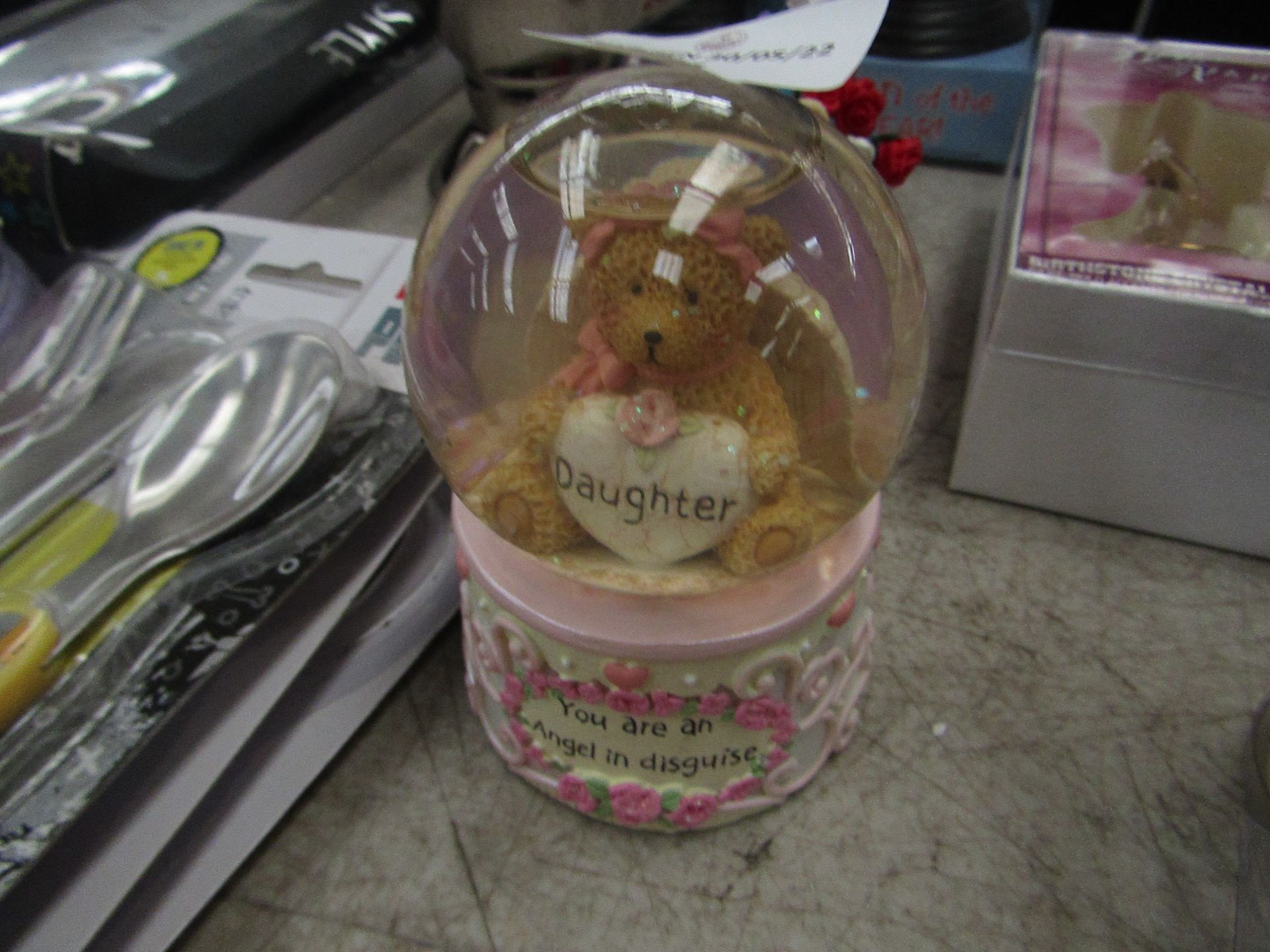 1x "Daughter" Snow Globe - No Box. 3x Various Occasion Gifts - See Image For Designs.