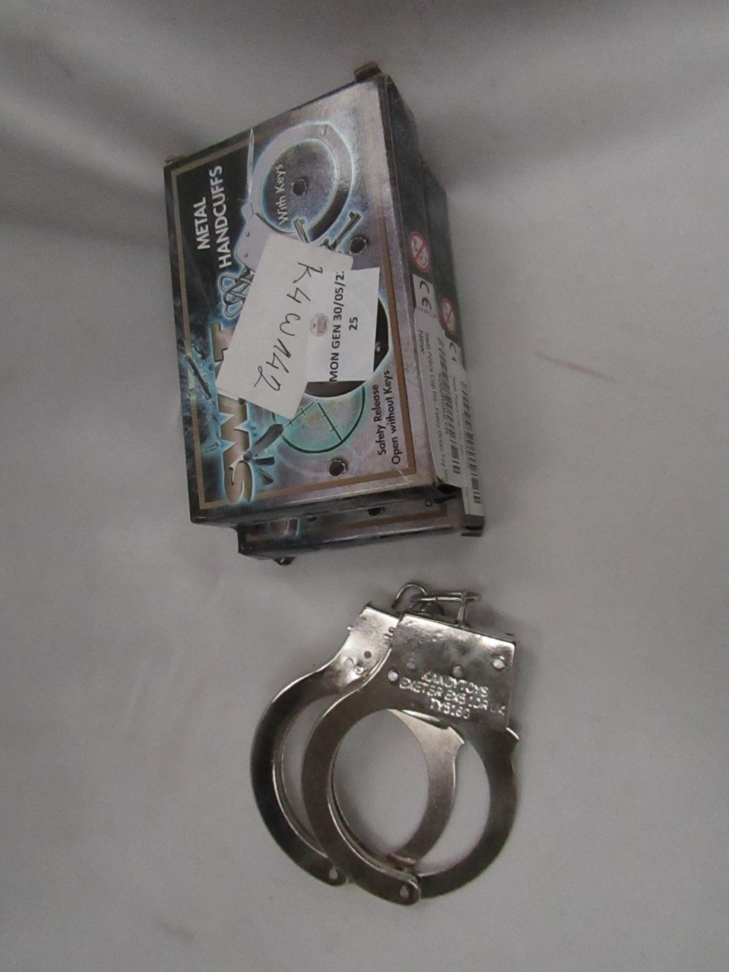 2x SWAT - Metal Handcuffs With Keys - Unused & Boxed.