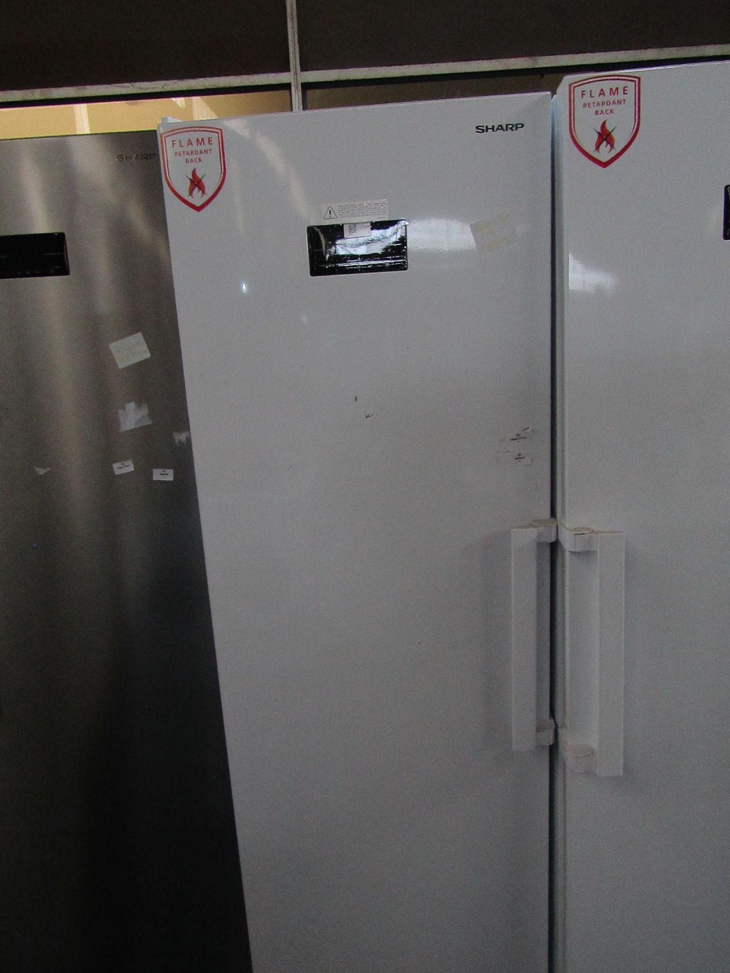 Sharp - Tall White Freestanding Freezer - Tested Working.