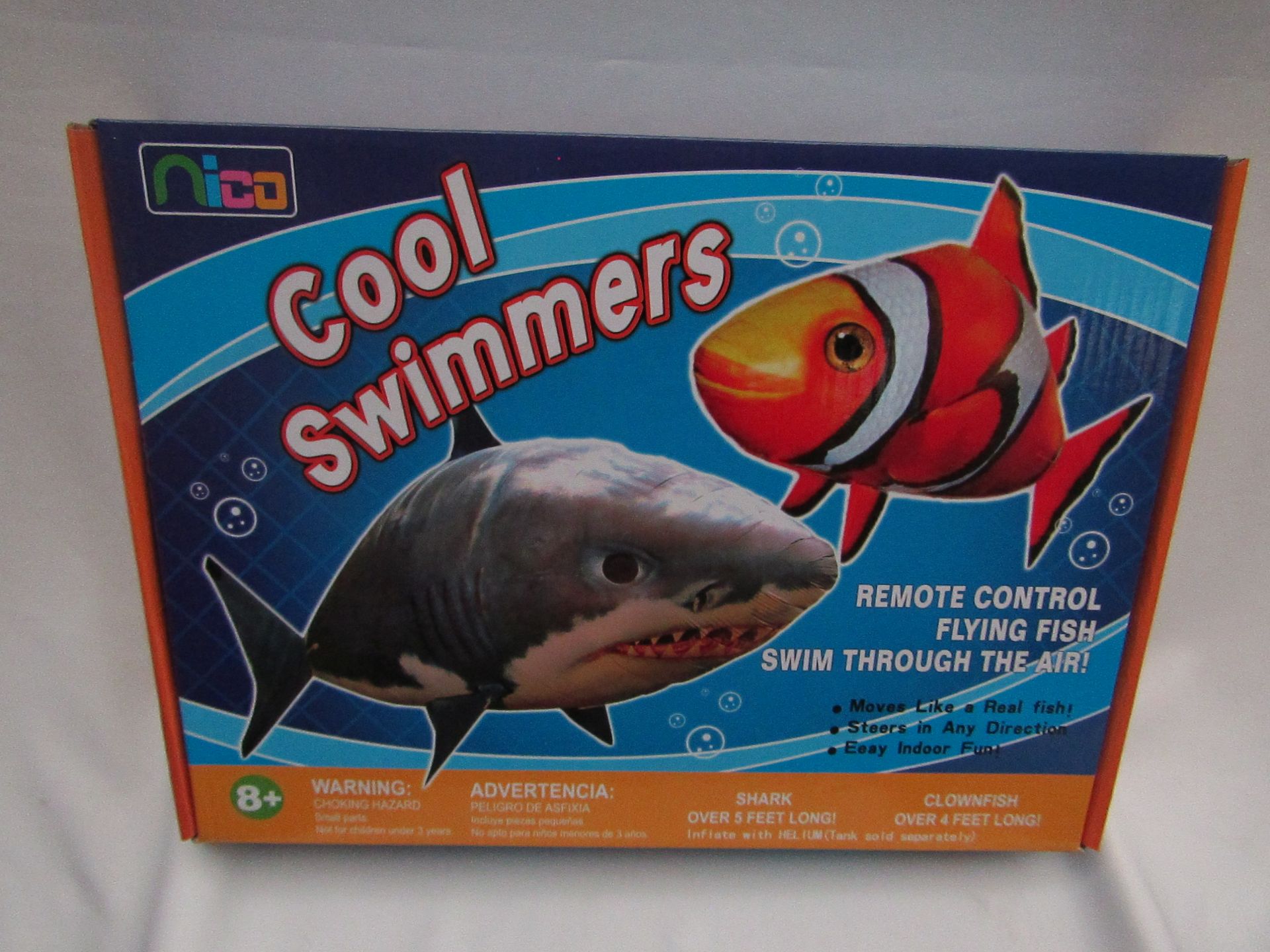 1x Cool Swimmers Remote Control Flying Fish - Unchecked & Boxed