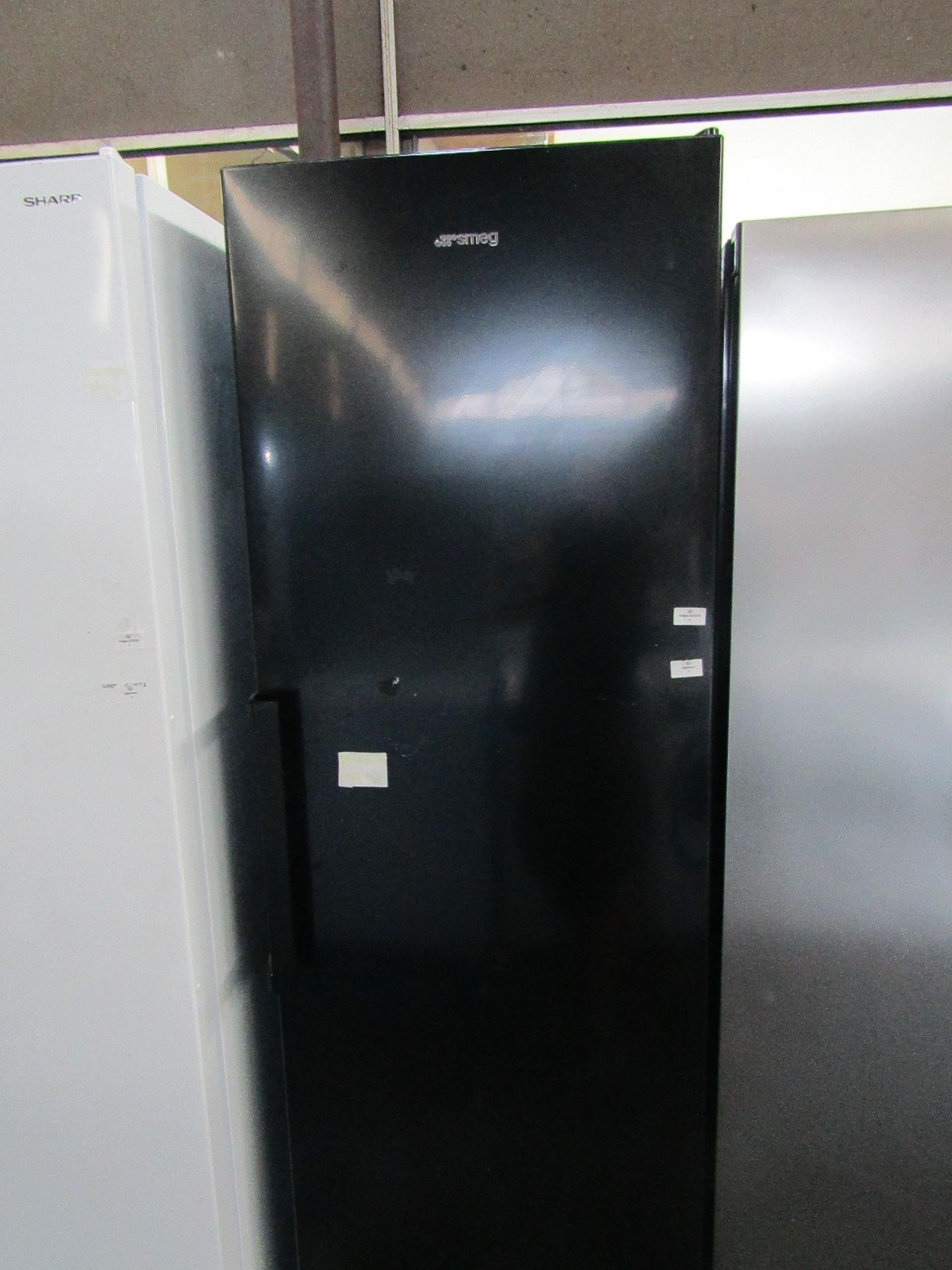 Smeg - Stainless Steel Frost free Fridge Freezer - Powers On & Cold Tested Working. RRP ?549.