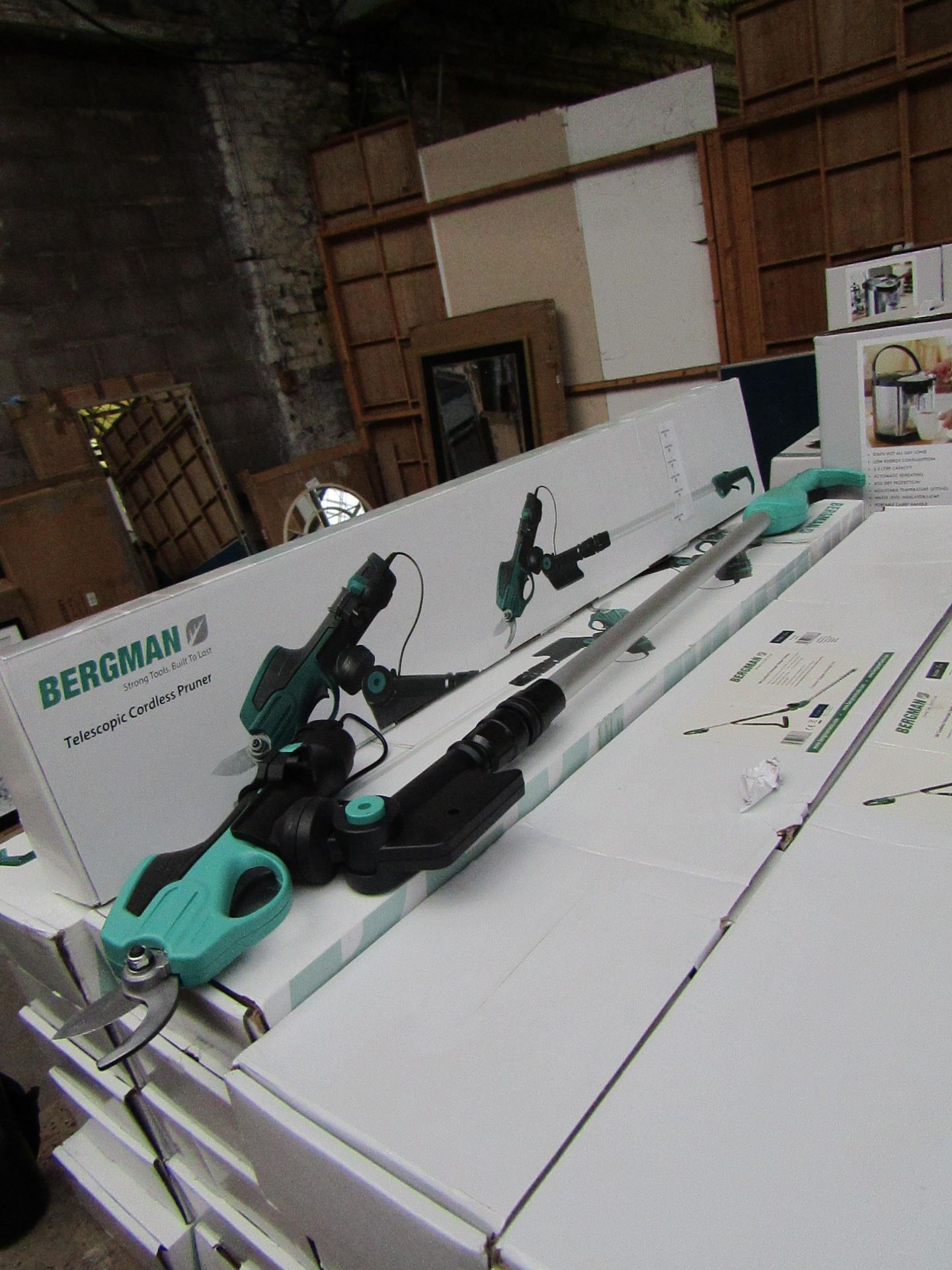 Bergman - Telescopic Cordless Pruner - Battery Included - New & Boxed. RRP £69.95