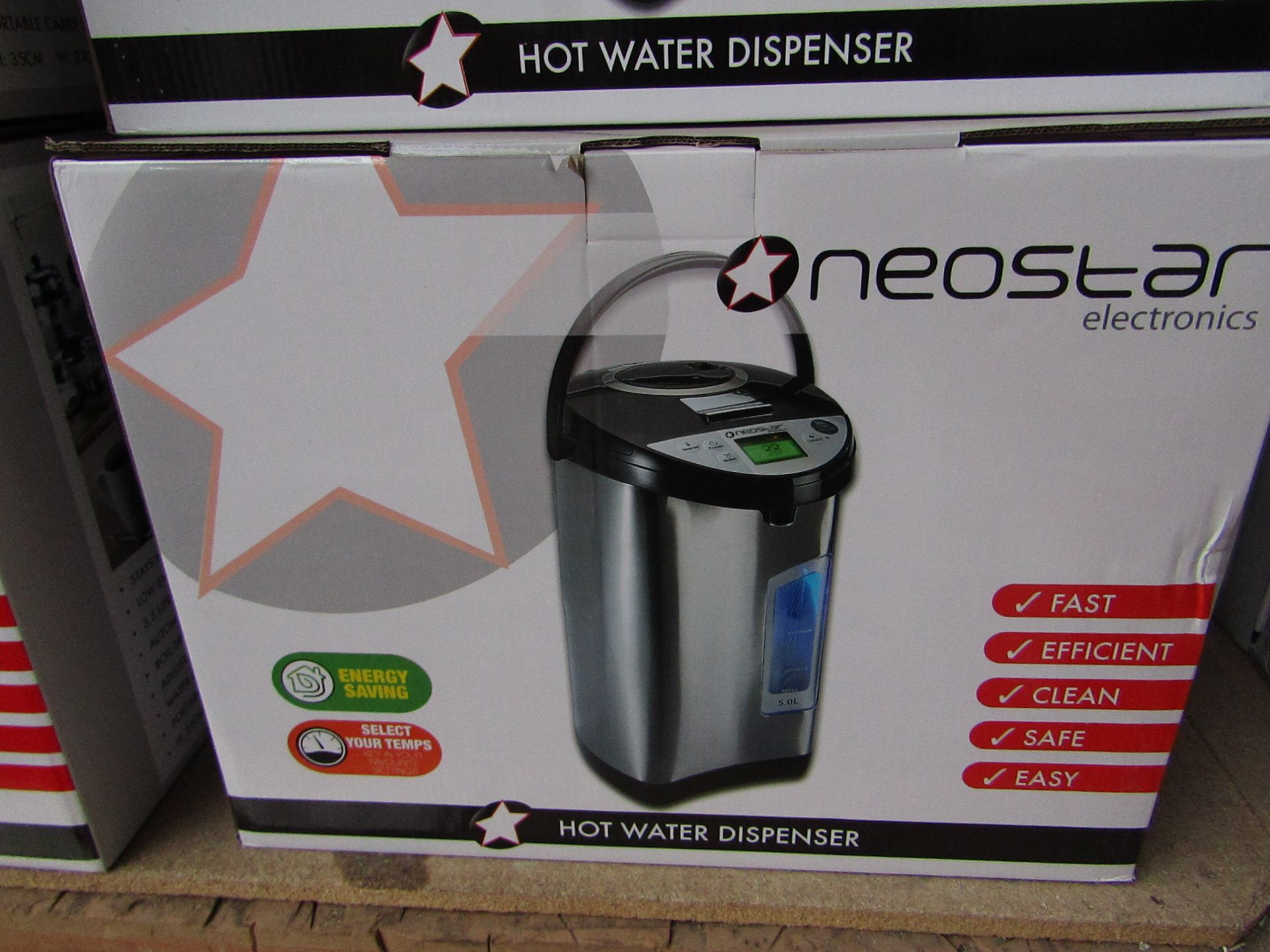 Neostar - Fast & Efficient Hot Water Dispenser - 5.0 Litre Capacity - Good Condition & Boxed. RRP £