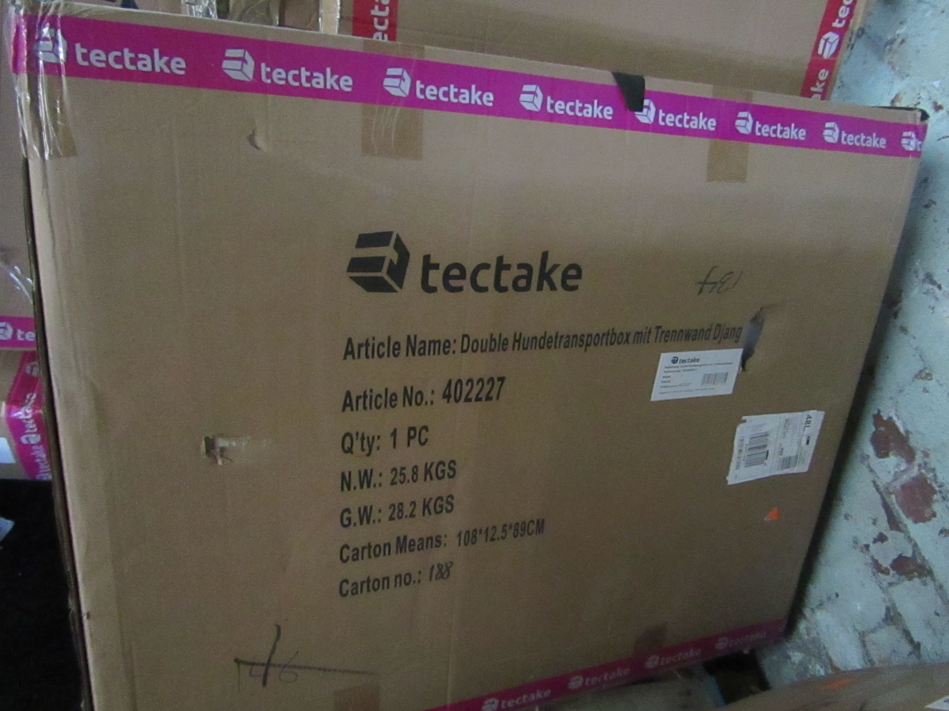 Tectake Double Dog Crate Bobby RRP ?179.00