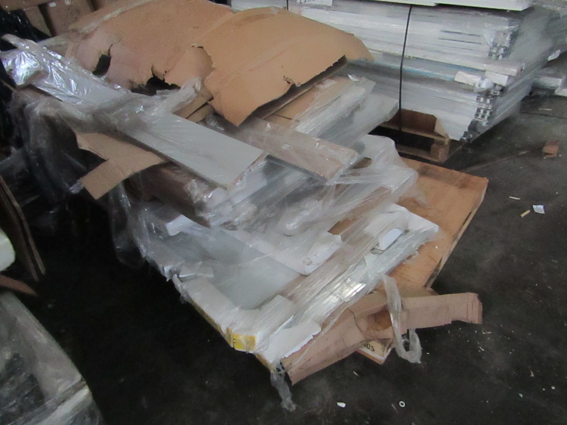 Pallet of end of line wardrobe doors. All unchecked