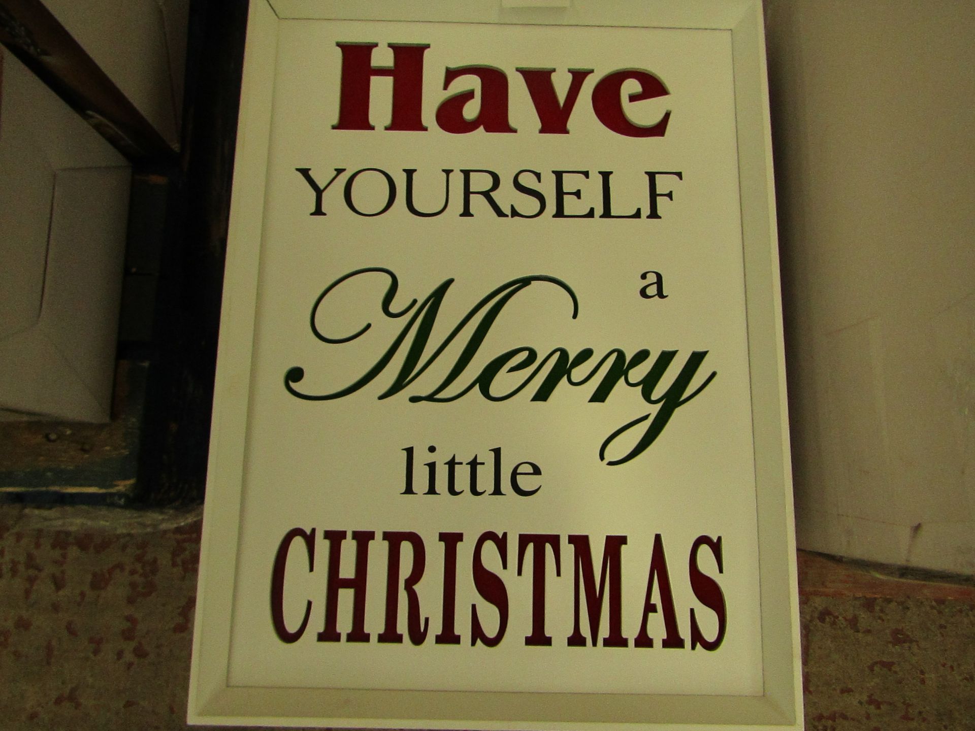 " Have Yourself A Merry Little Christmas " - LED Picture - Unused & Boxed.