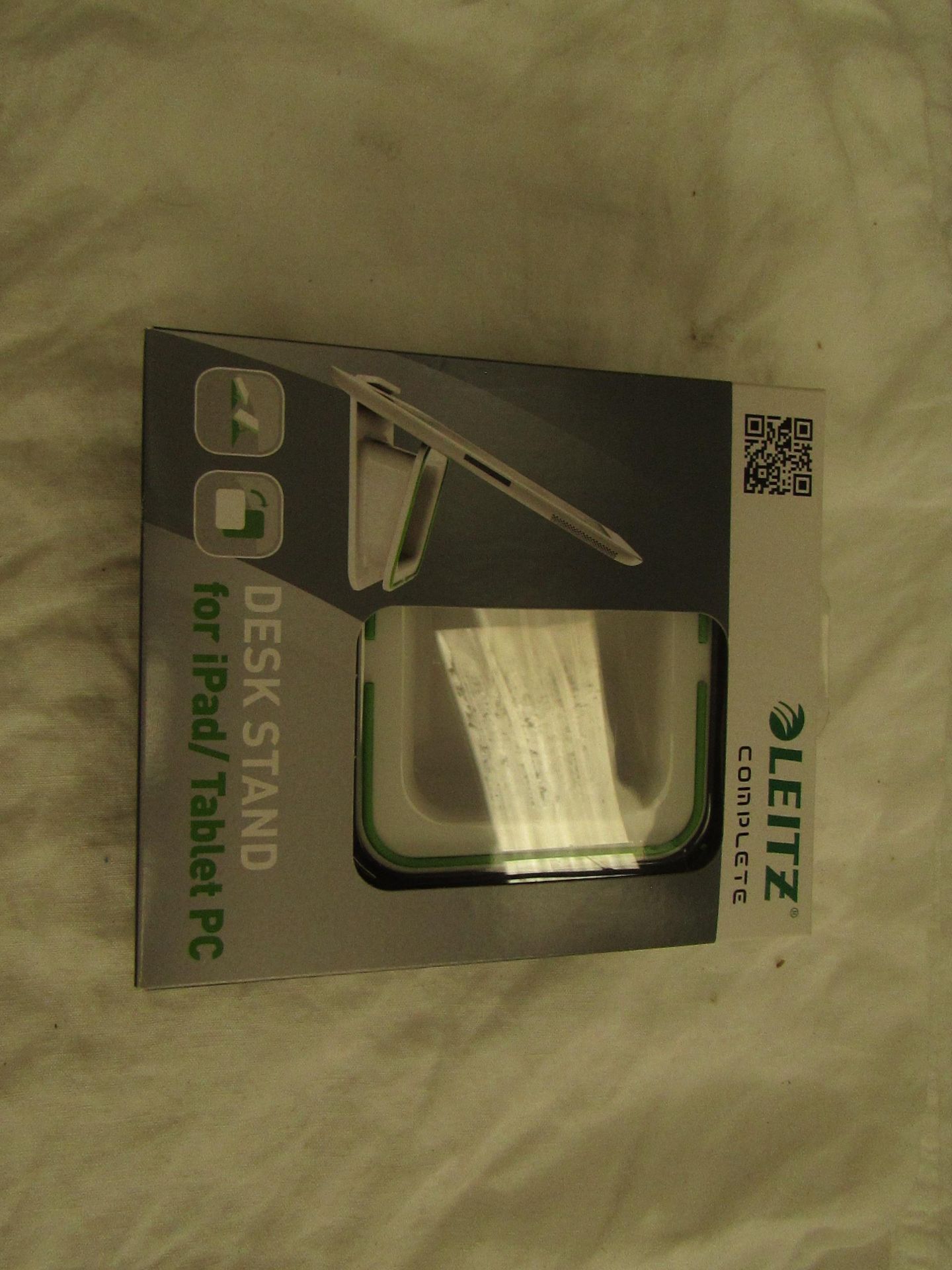 Leitz - Desk Stand ( Green & White ) Suitable For Ipad & Tablet - New & Boxed.