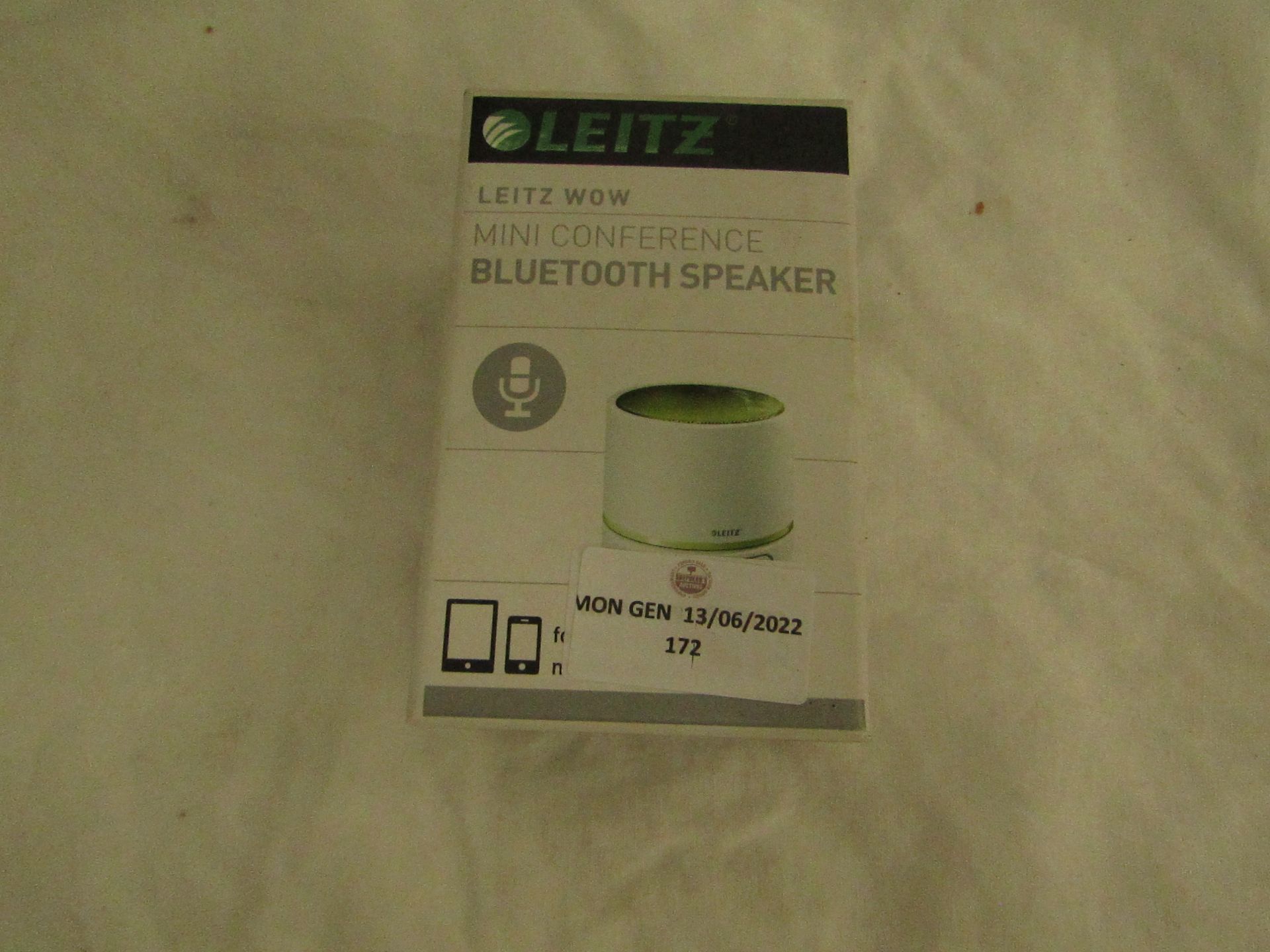 Leitz - Mini Conference Bluetooth Speaker - Untested & Boxed.
