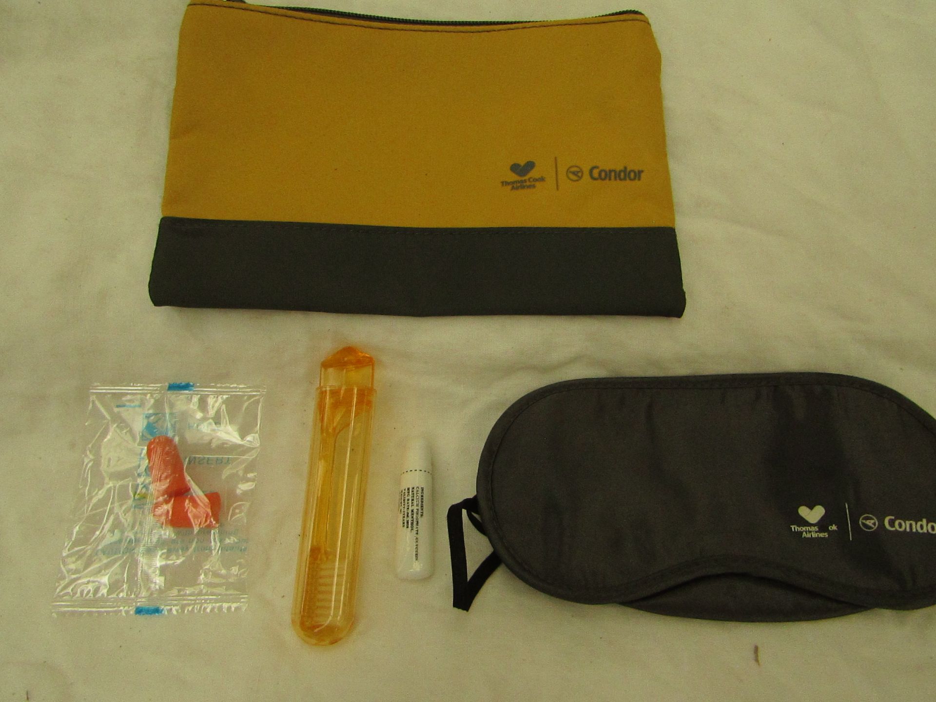 120x Condor Thomas Cook Airlanes : Includes Small Travel Bag, Tooth Brush, Tooth Paste, Sleeping