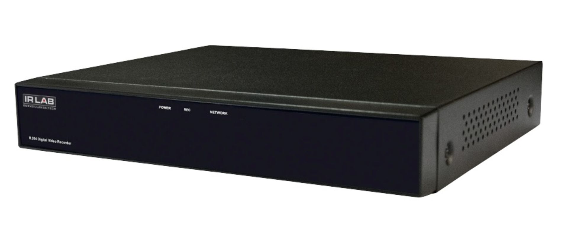IRLAB HDCVI 5 IN 1 4 Channel DVR and 4x IRLAB 4 IN 1 1080P Starlight IR Dome 2.8-12mm Lens in Black.