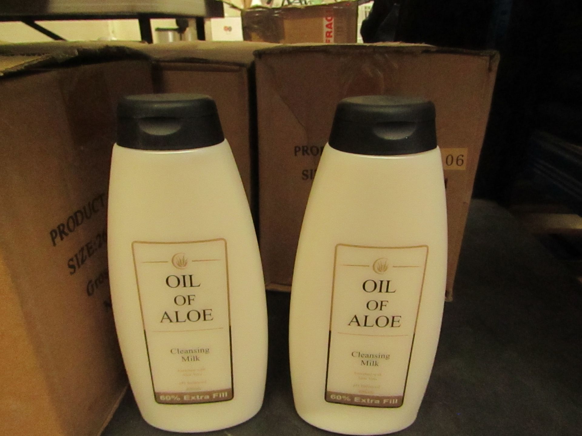 1 X Box 0f 12 Oil of Aloe Cleansing Milk 400MLS new & Boxed