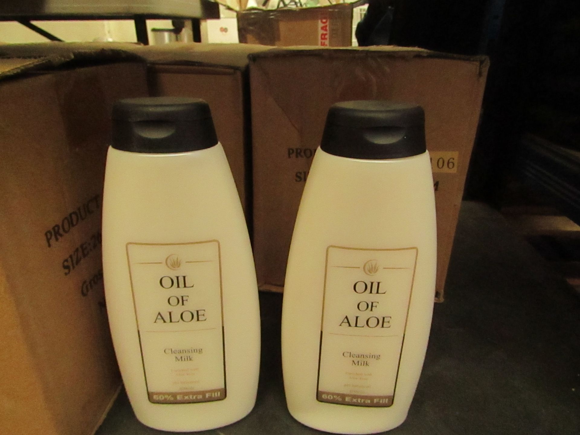 1 X Box 0f 12 Oil of Aloe Cleansing Milk 400MLS new & Boxed