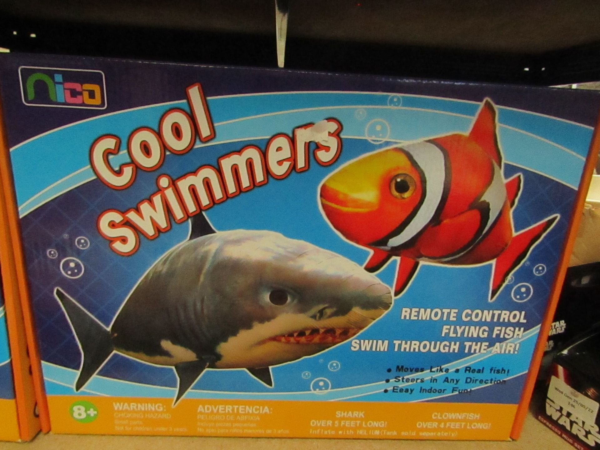 1x Cool Swimmers Remote Control Flying Fish - Unchecked & Boxed