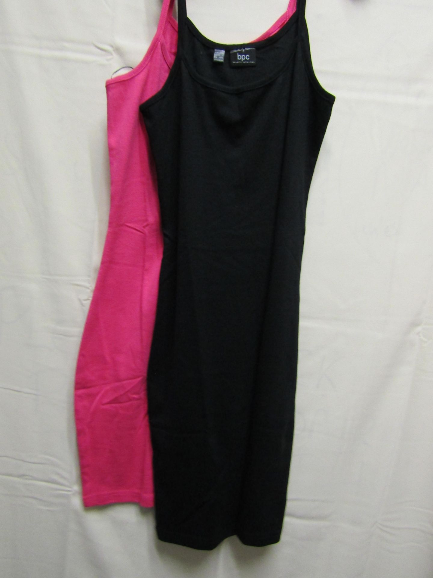 2 X BPC Selection Summer Dresses Black/Pink Size S New No Tags