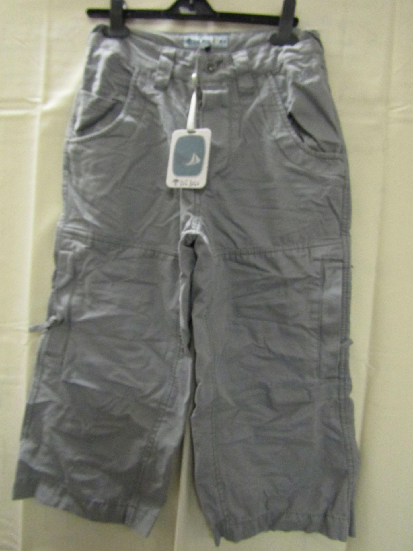 1 X Pair of Fat Face 3/4 Trouser Size 28" Waist Grey Enamel Colour New & Packaged RRP £42.50