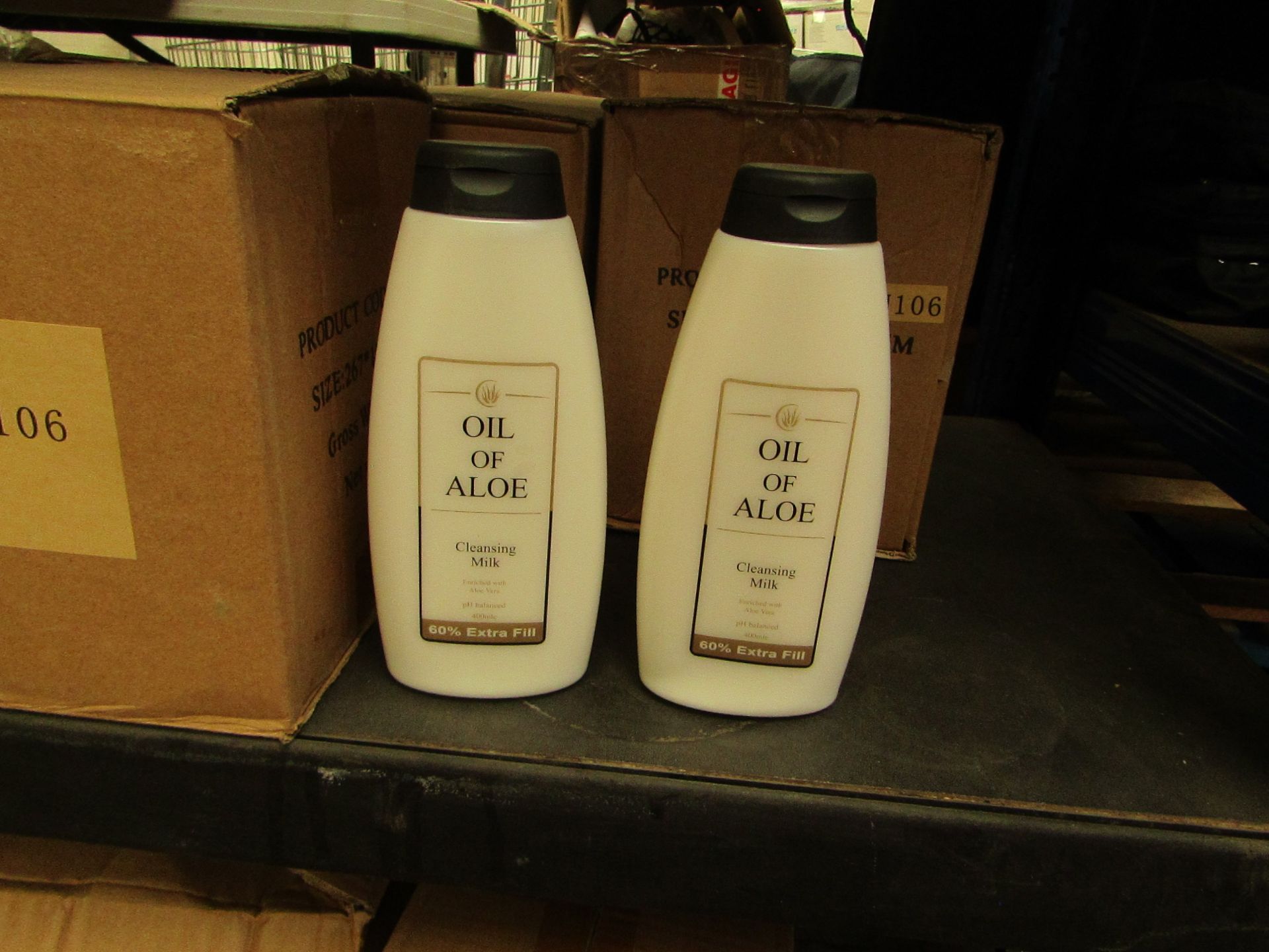 1x Box Of 12 Oil of Aloe - Moisturising lotion 400ml - New & Boxed.