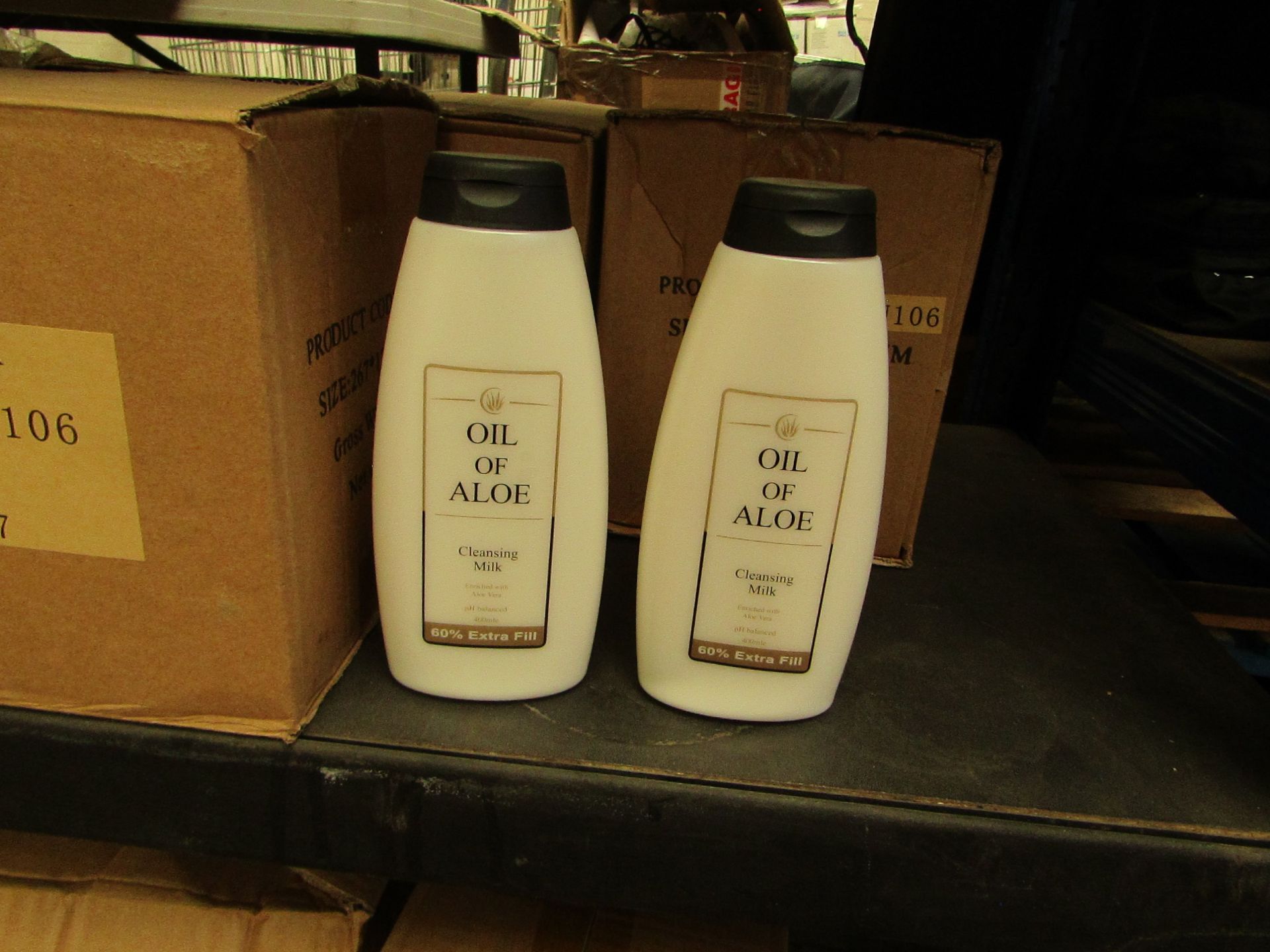 1x Box Of 12 Oil of Aloe - Moisturising lotion 400ml - New & Boxed.