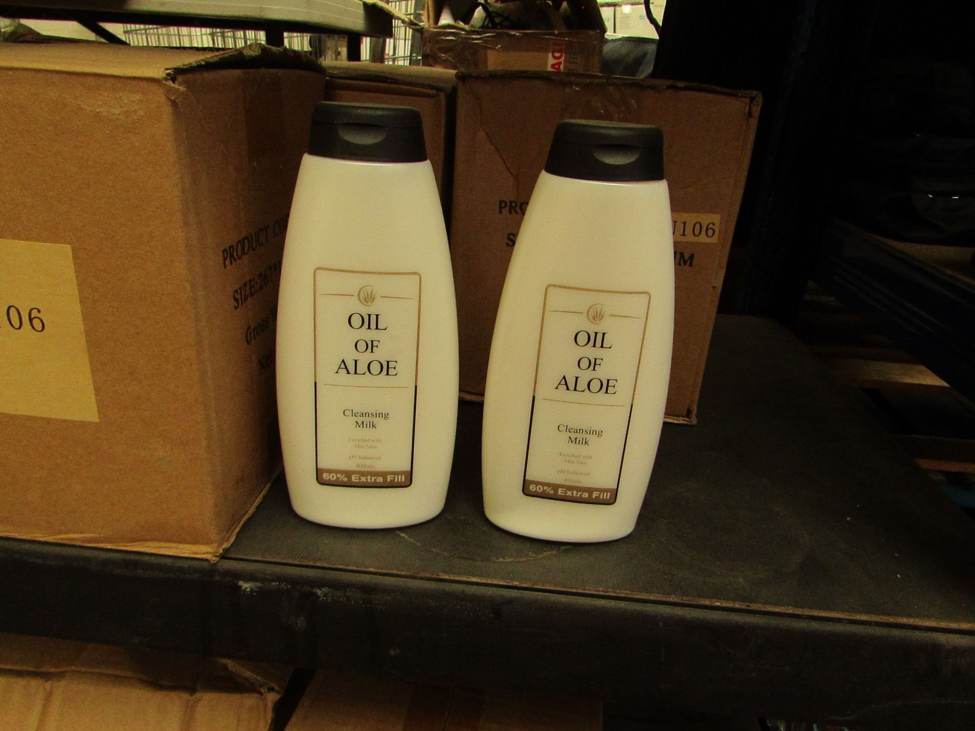 1x Box Of 12 Oil of Aloe - Moisturising lotion 400ml - New & Boxed.