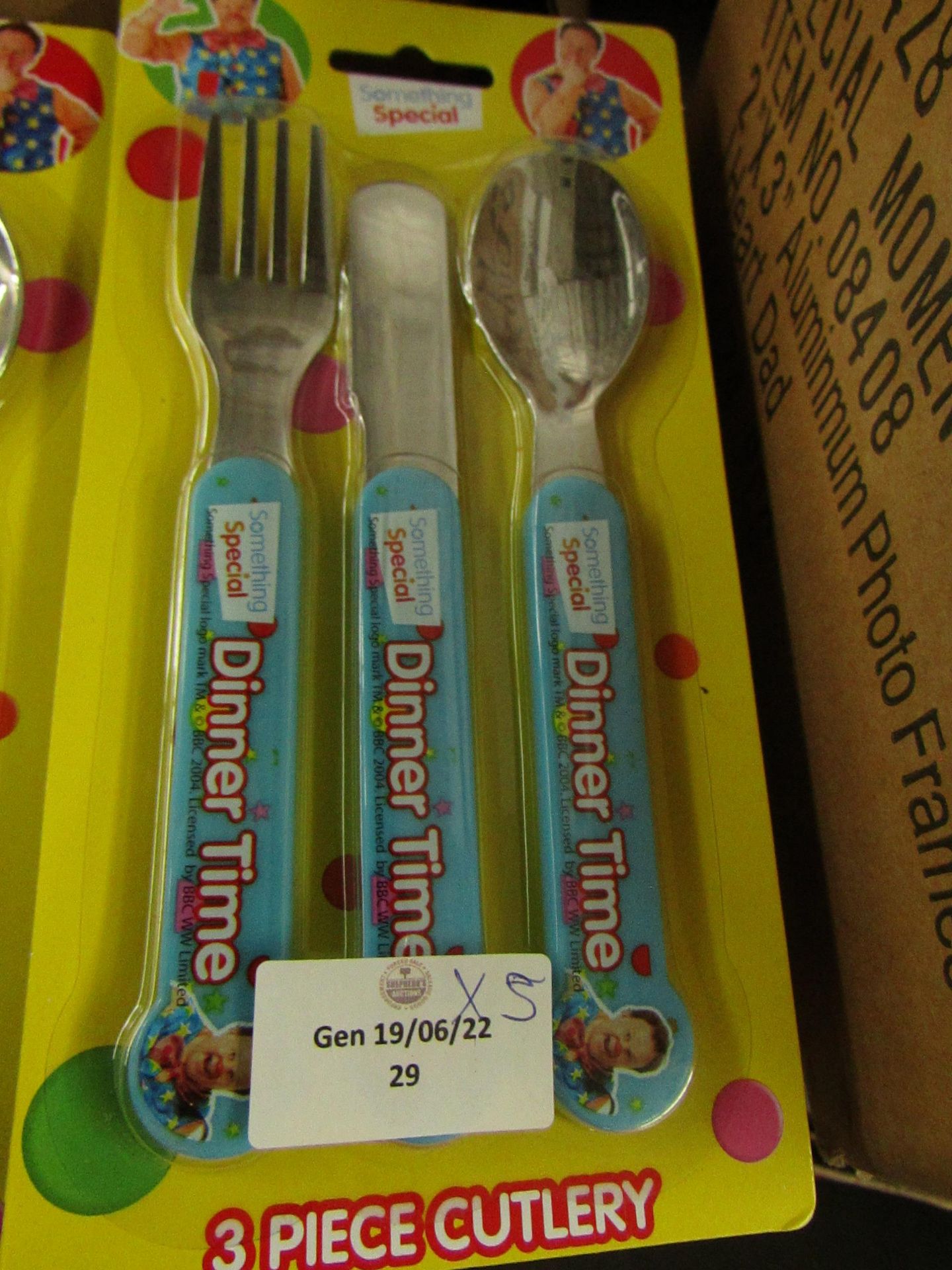 5x Something Special - Mr Tumble 3-Piece Cutlery Sets - Unused & Packaged.