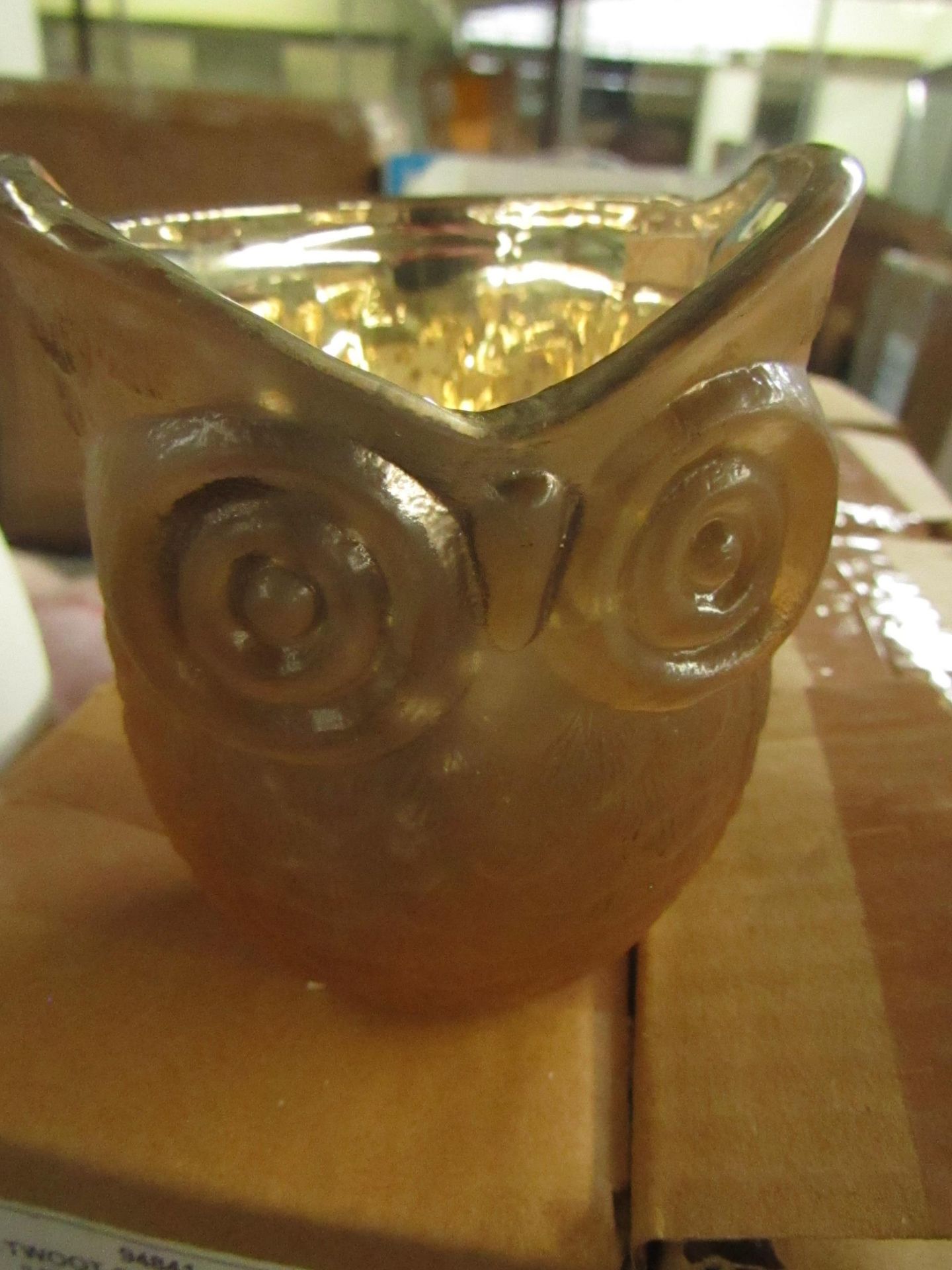 6x El Twoot - Owl Tealight Candle Holder - New & Boxed.