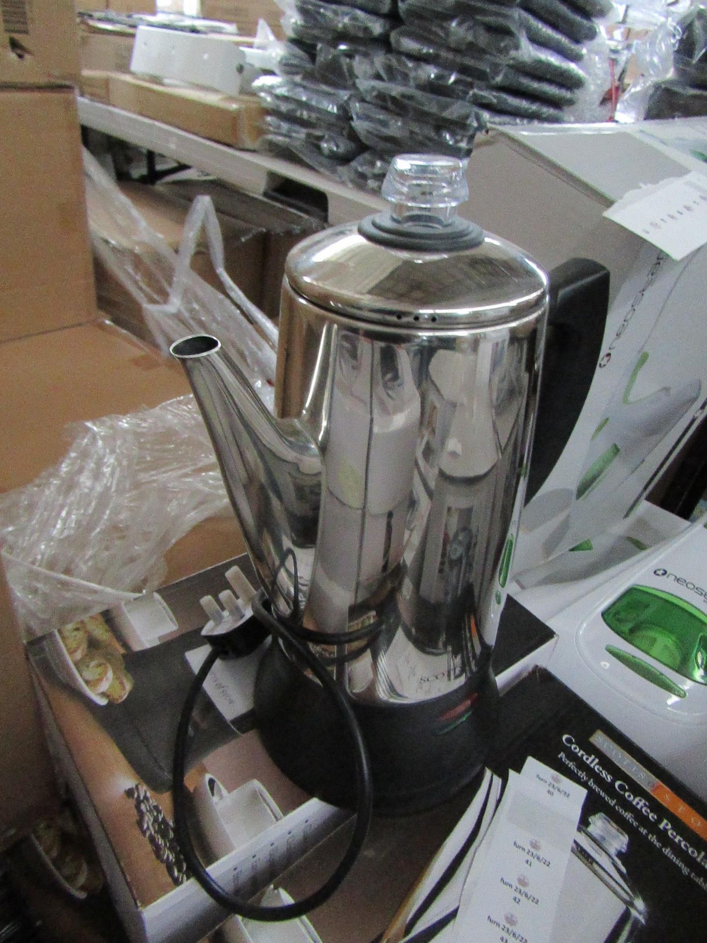 1 x Scotts of Stow Cordless Electric Coffee Percolator RRP ¶œ59.95 SKU SCO-DIR-3142703 TOTAL RRP ¶