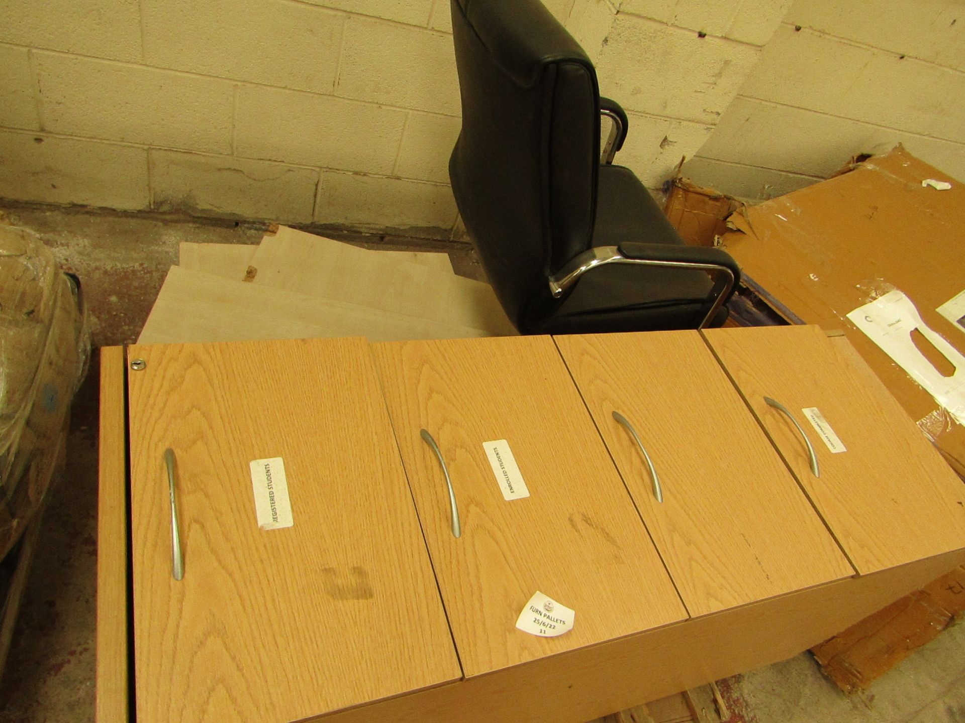 | 1X | PALLET OF FAULTY / MISSING PARTS / DAMAGED OFFICE FURNITURE INCL FILING CABINET AND CHAIR