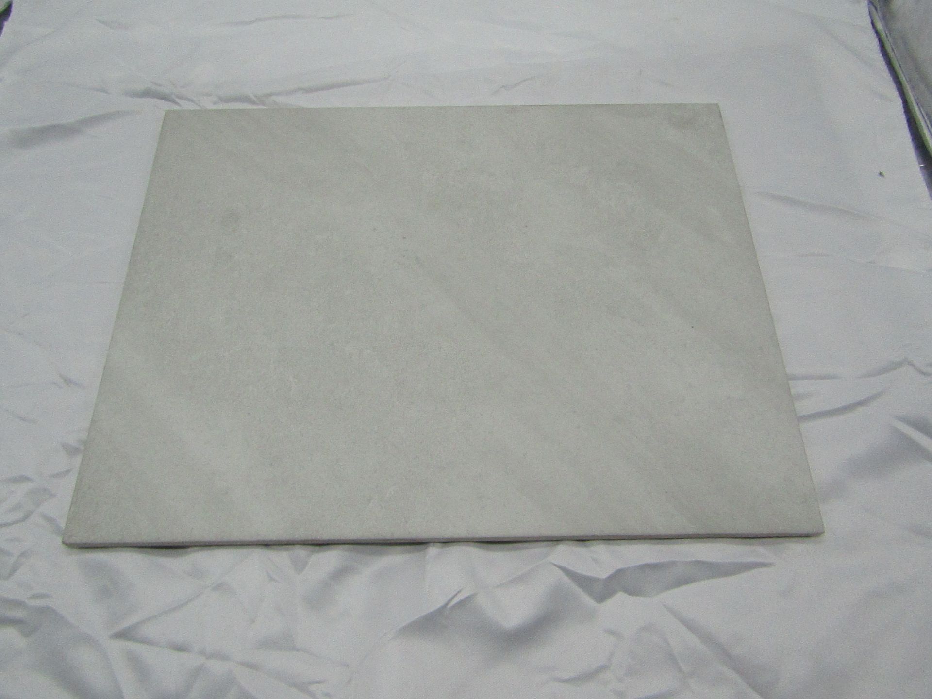 A pallet of 12x packs of 10 Johnsons Tiles 360x275mm Grassmere slate grey matt wall and floor tiles,