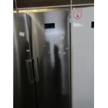 Sharp - Tall Stainless Steel Freestanding Fridge - tested and working for coldness, in good