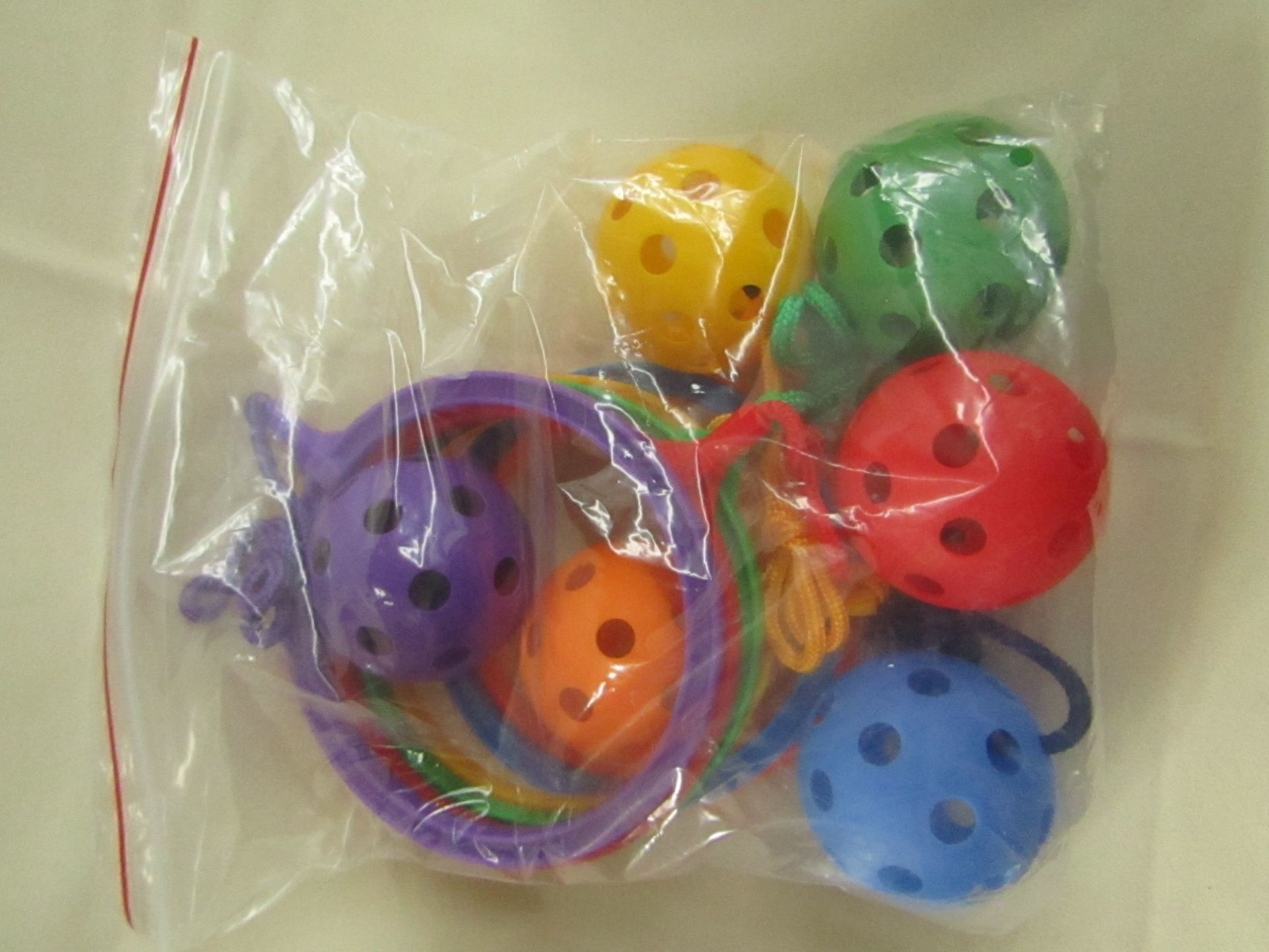 Childrens Fittness Swingball Game ( 6-Pieces Per Pack ) - Assorted Colours - Unused & Packaged.