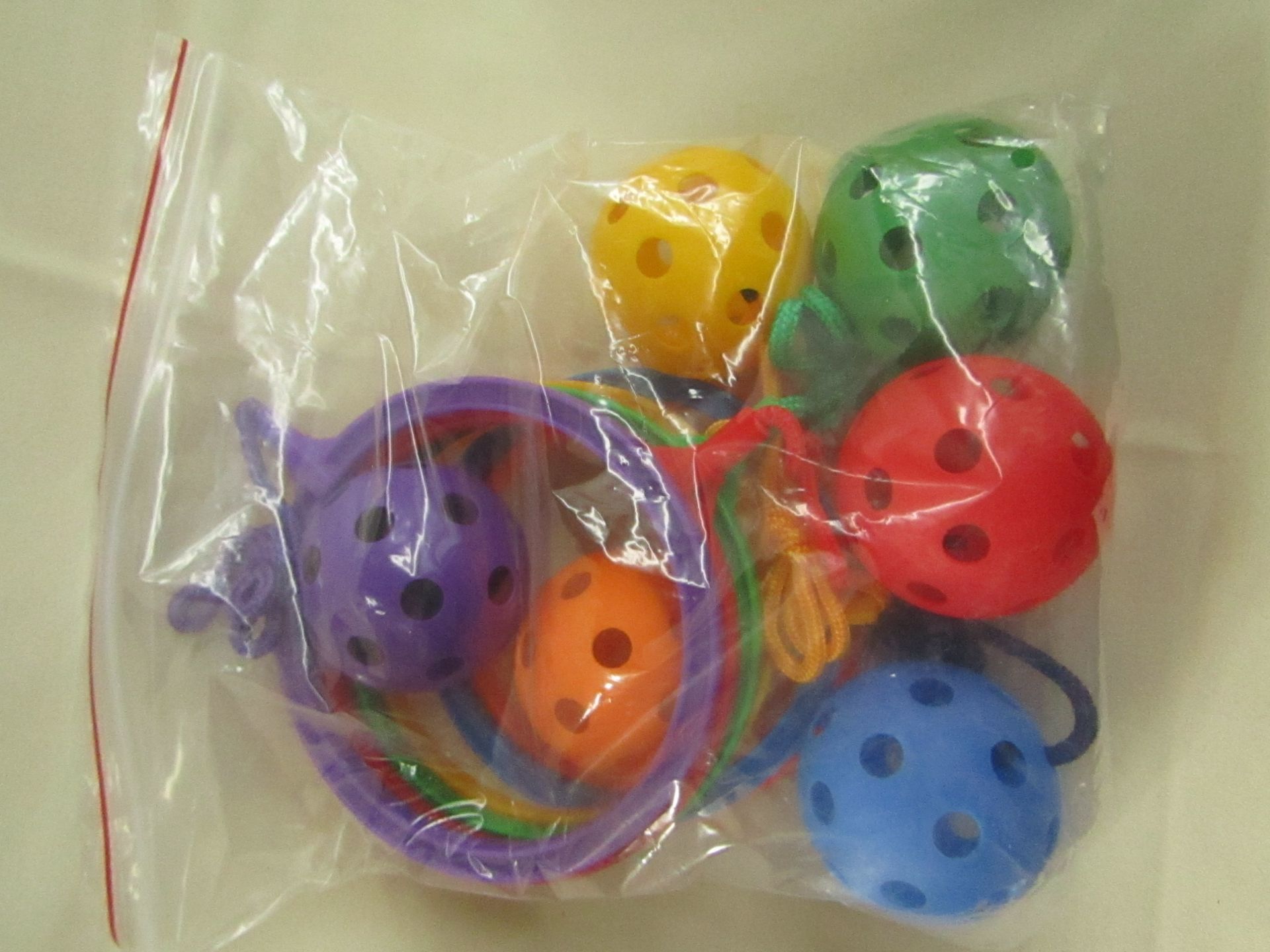 Childrens Fittness Swingball Game ( 6-Pieces Per Pack ) - Assorted Colours - Unused & Packaged.
