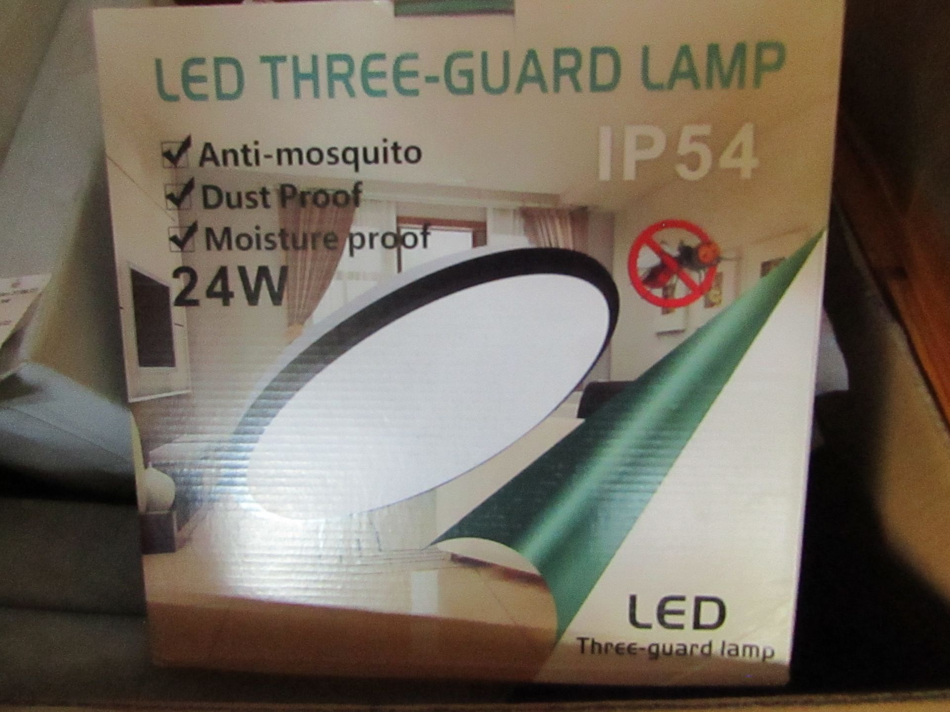 1pc Round Acrylic LED Balcony Lamp Aisle Kitchen Bathroom Balcony Light (38cm24W), new and boxed.