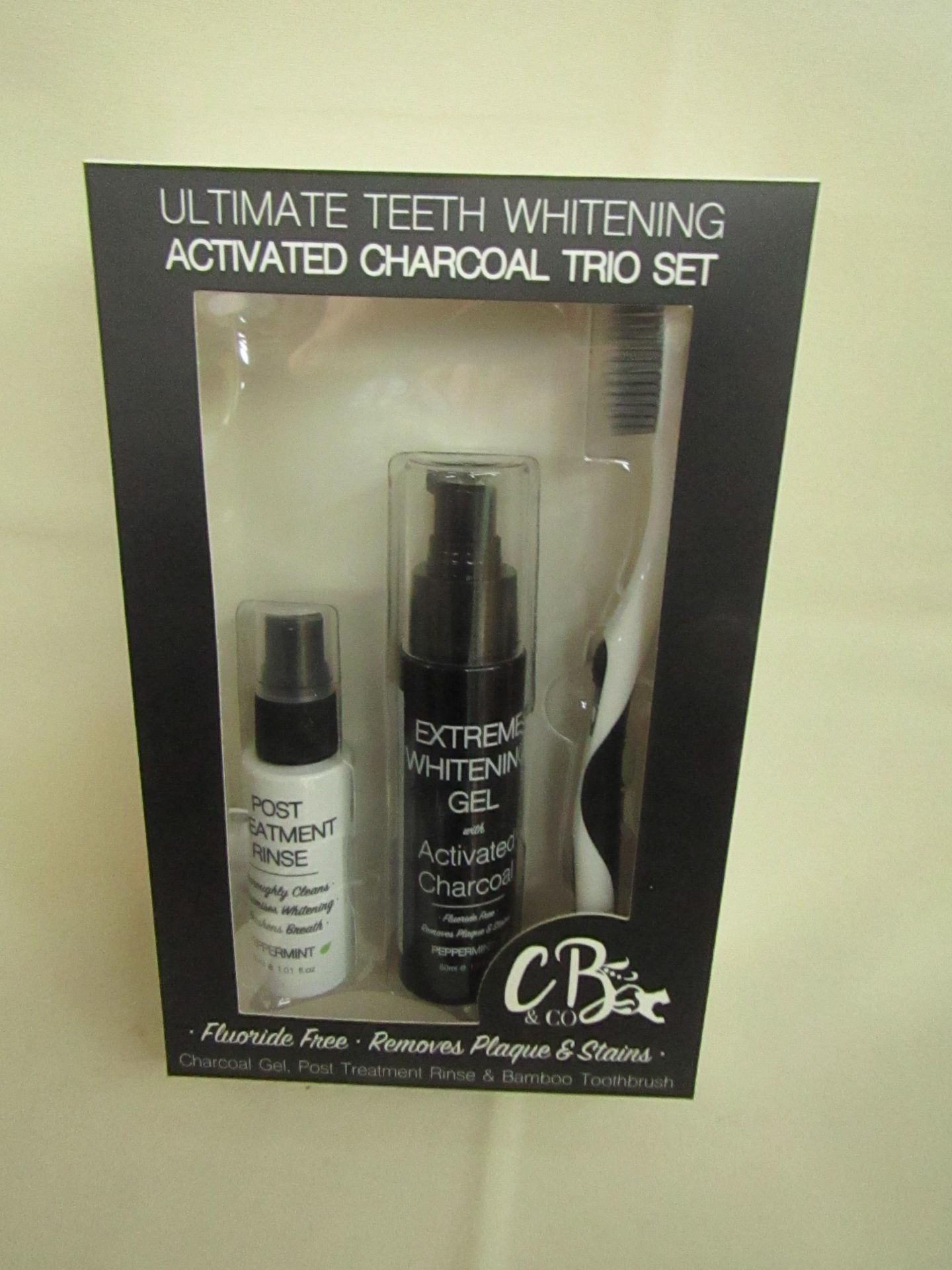 2x Instant Results - Ultimate Teeth Whitening Activated Charcoal Trio Set ( Includes : 1x Tooth