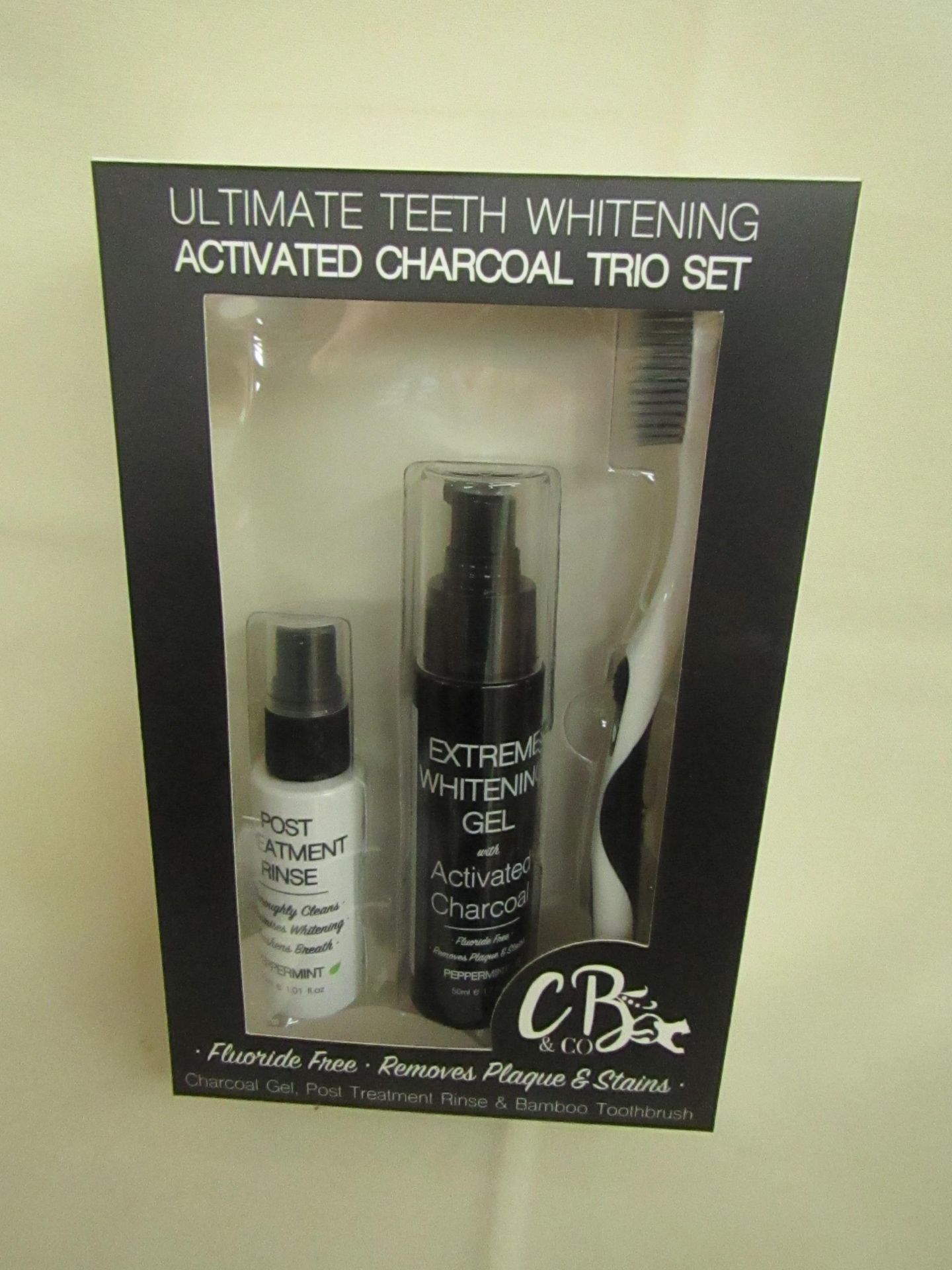 2x Instant Results - Ultimate Teeth Whitening Activated Charcoal Trio Set ( Includes : 1x Tooth