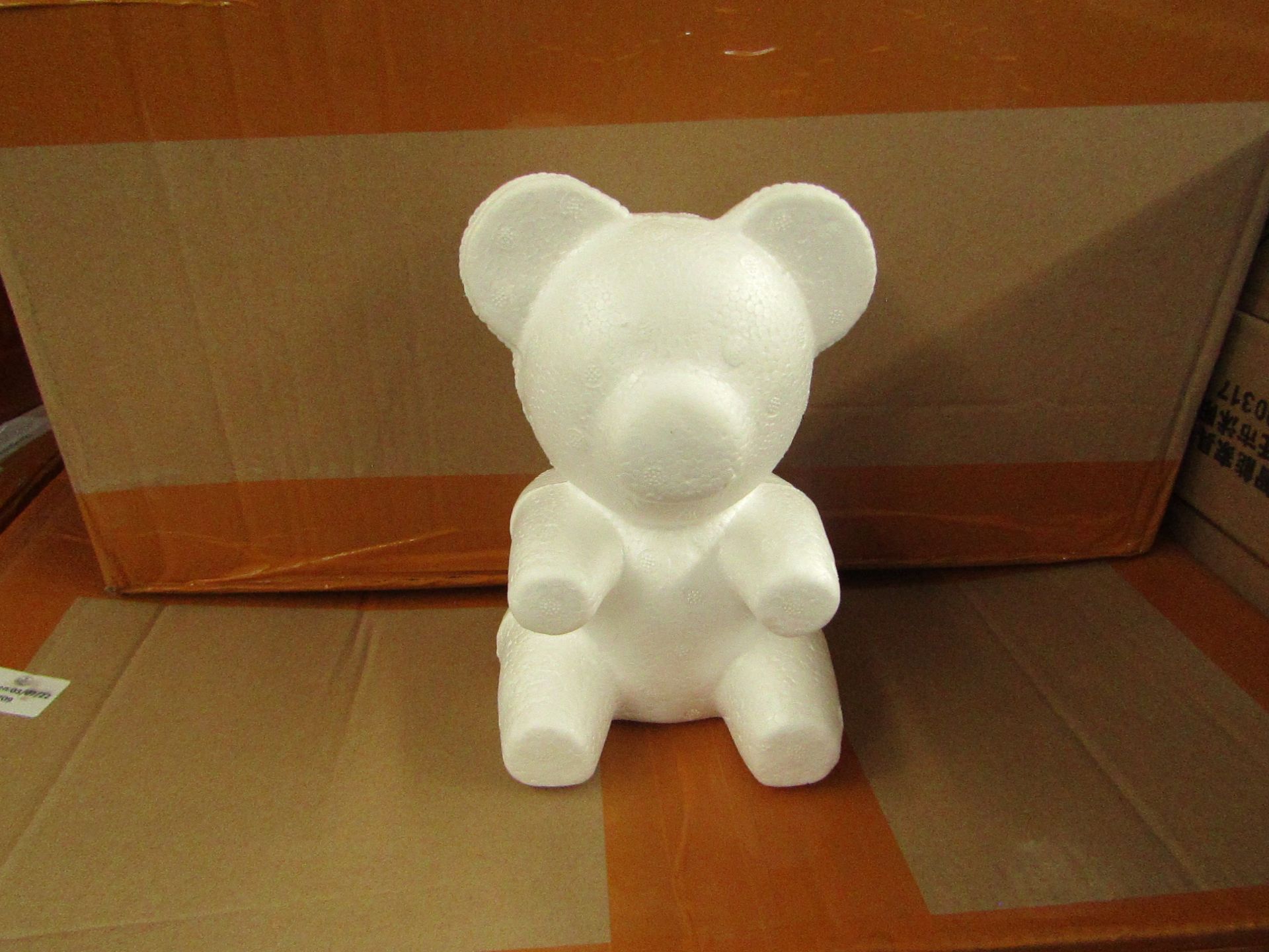 1x Pack Containing 10x Plain Bears Festival Gift Bear DIY Bear (20cm Sitting Bear) - Unused.