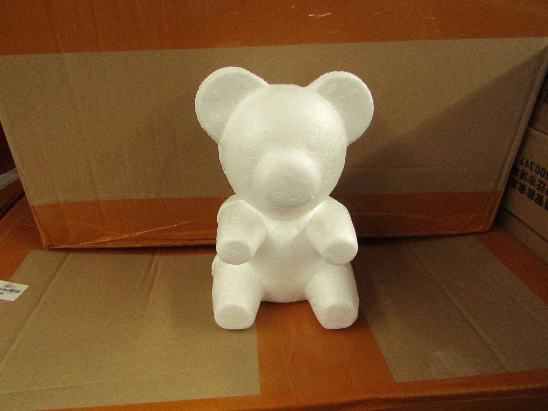 1x Pack Containing 10x Plain Bears Festival Gift Bear DIY Bear (20cm Sitting Bear) - Unused.